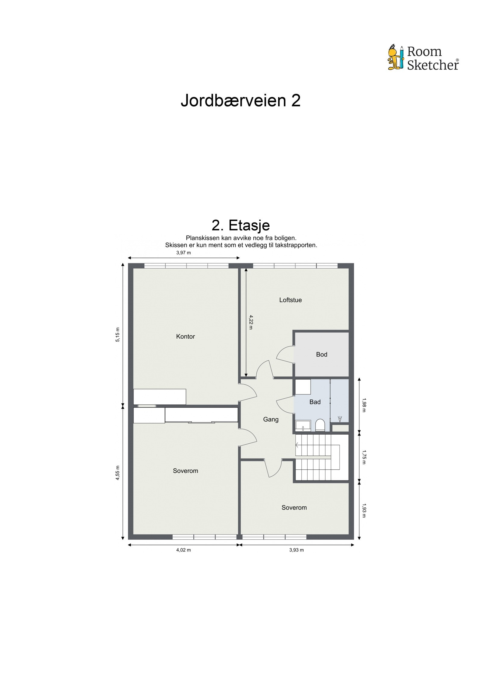 Plantegning - 2. Etasje Galleribilde