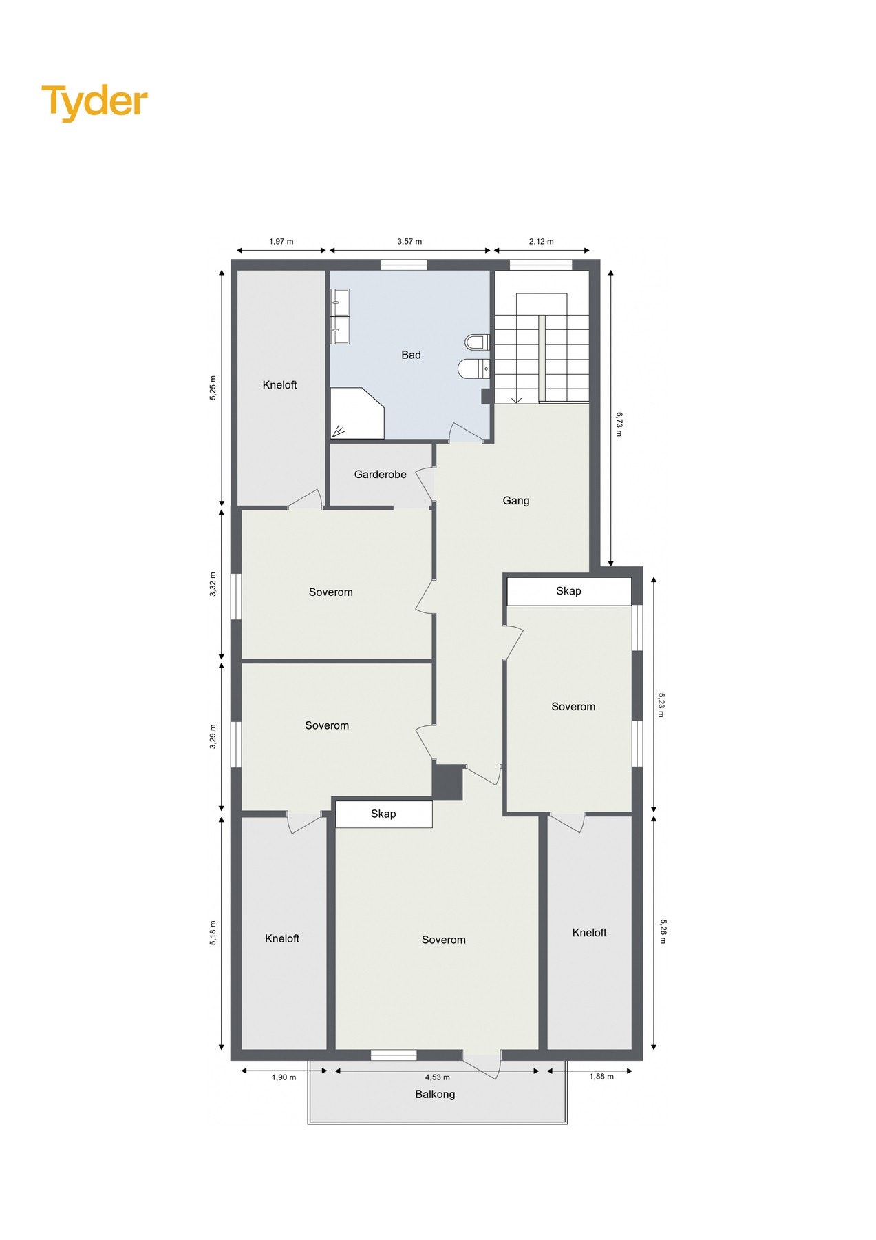 Plantegning 2. etg. Galleribilde