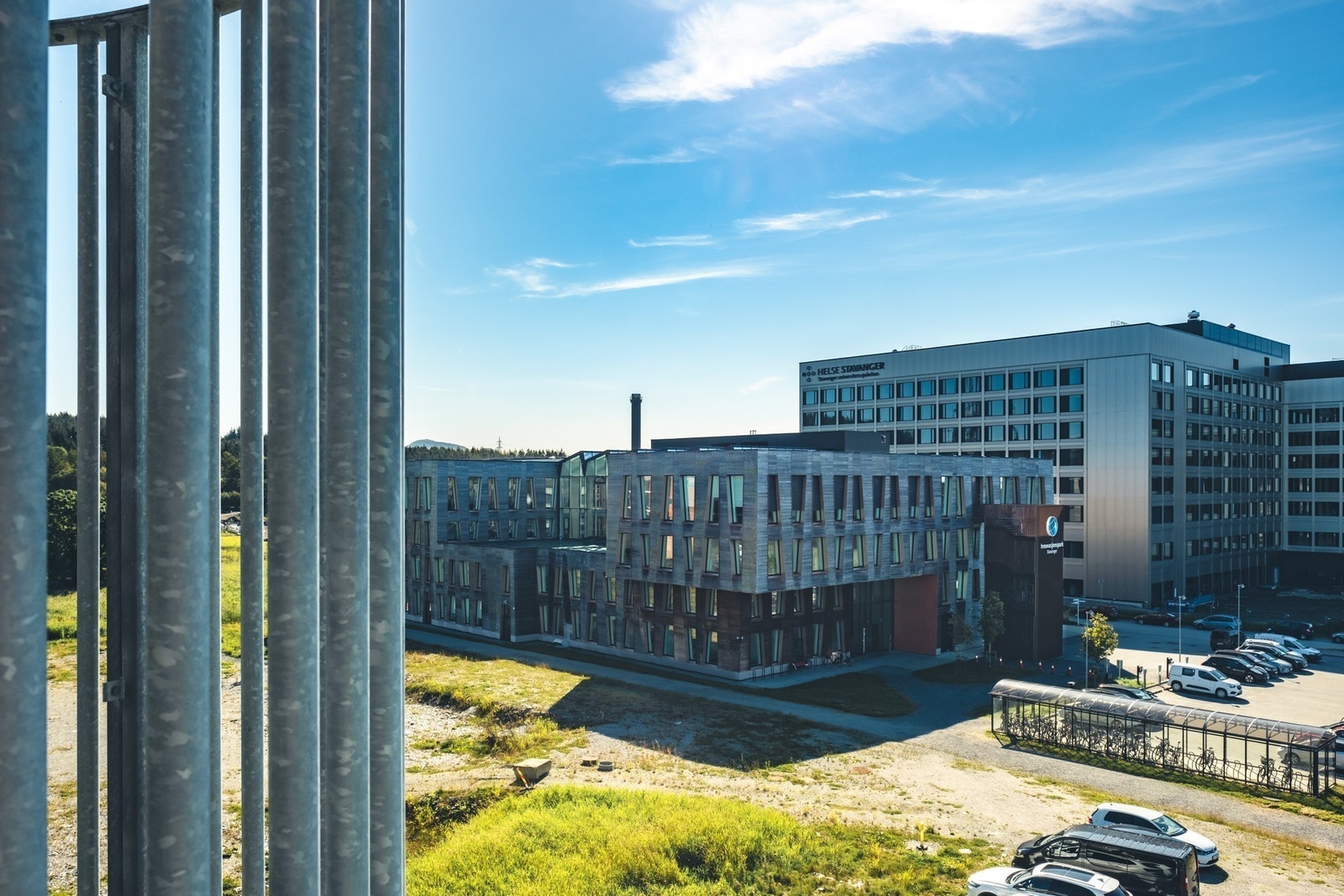 Utsikt mot Arkivenes Hus og det nye sykehuset Galleribilde