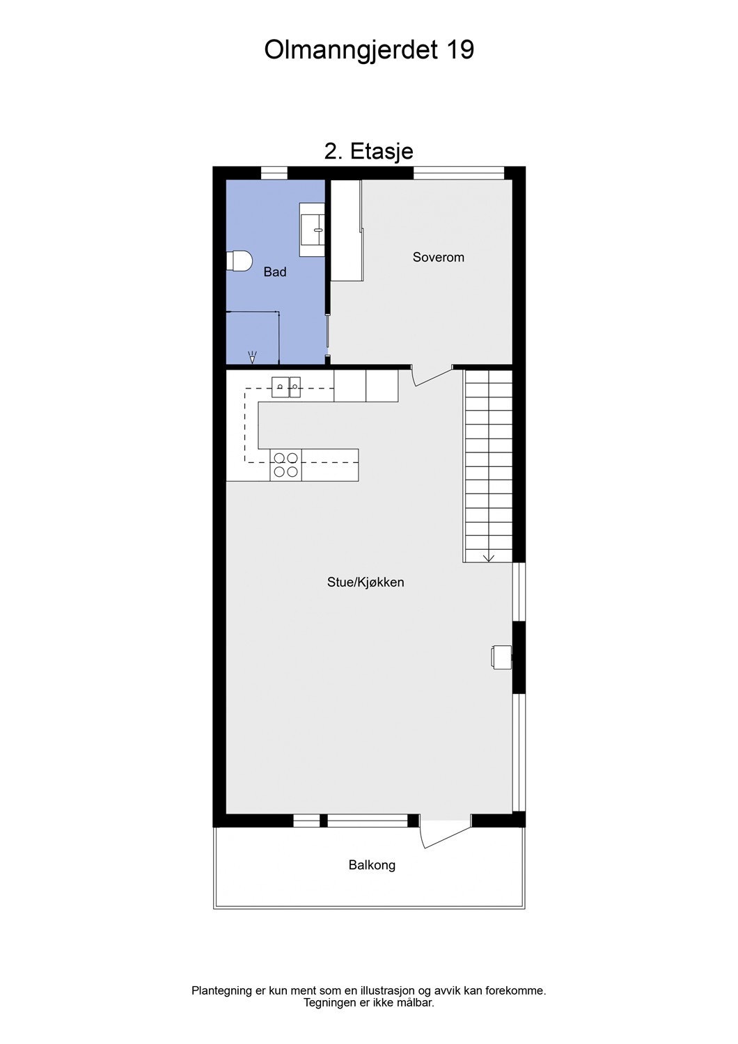 Plantegning 2. etasje Galleribilde