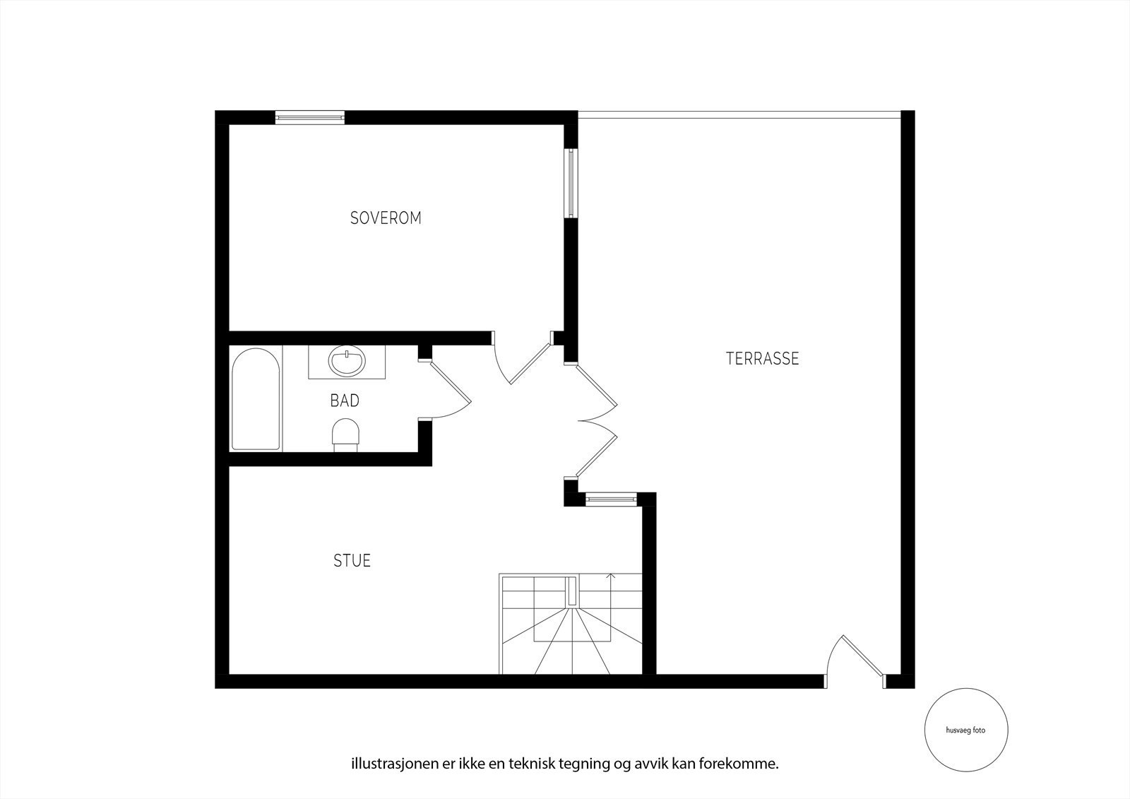 Plantegning 2. plan Galleribilde