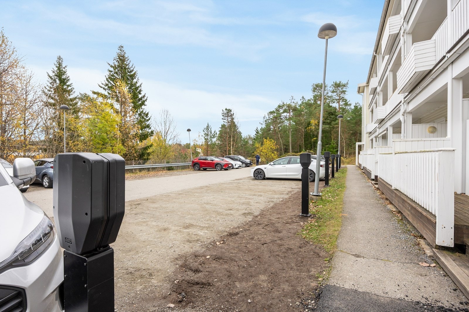 Sameiet parkeringsplasser. Galleribilde