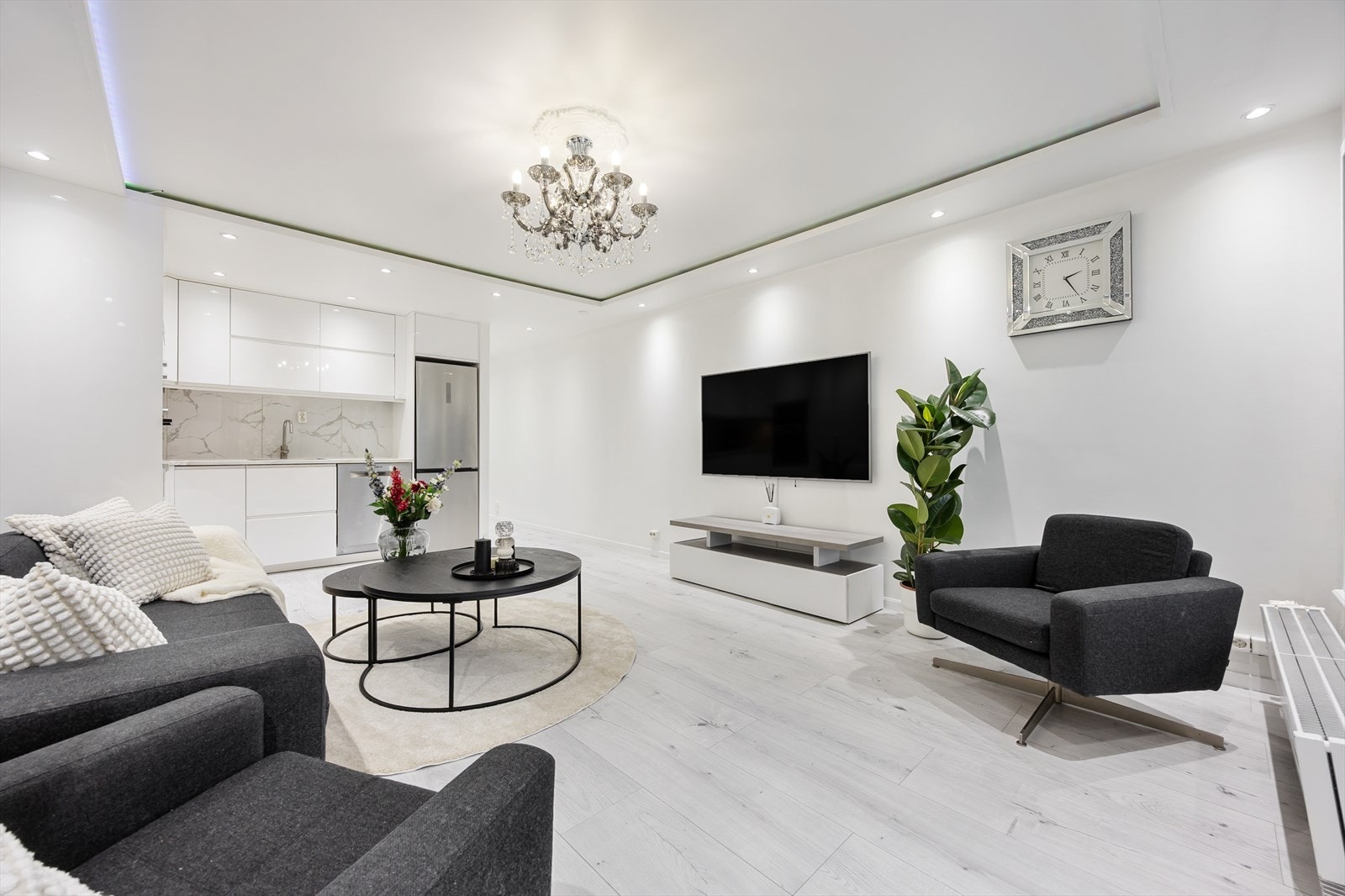 De lyse fargene gir rommet et luftig utrykk! Galleribilde