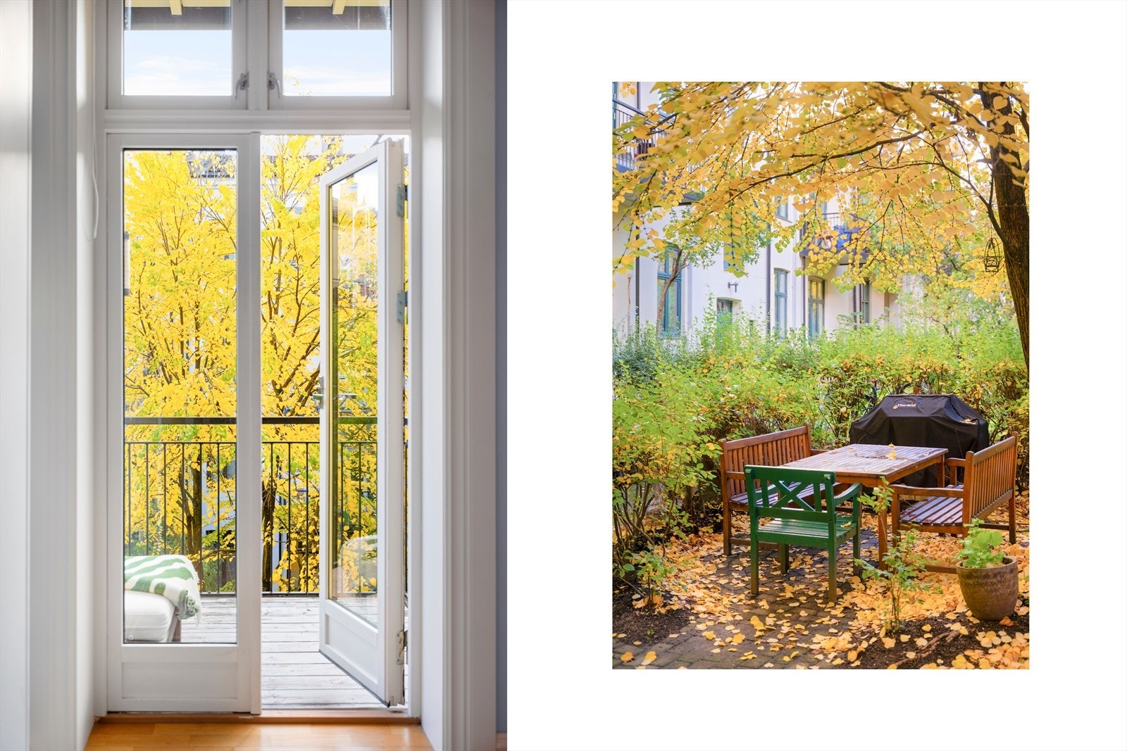Herfra er det utgang til en balkongen. Galleribilde
