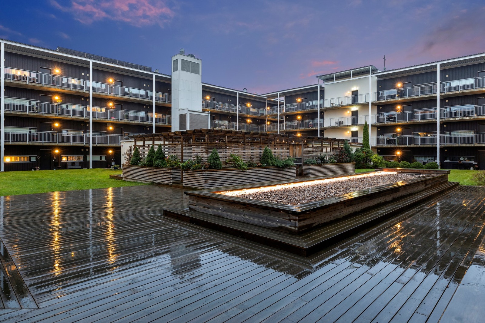 Flott opparbeidet uteareal. Galleribilde