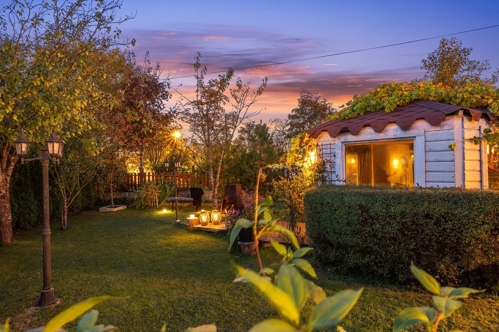 Hagen er svært velholdt og opparbeidet Galleribilde