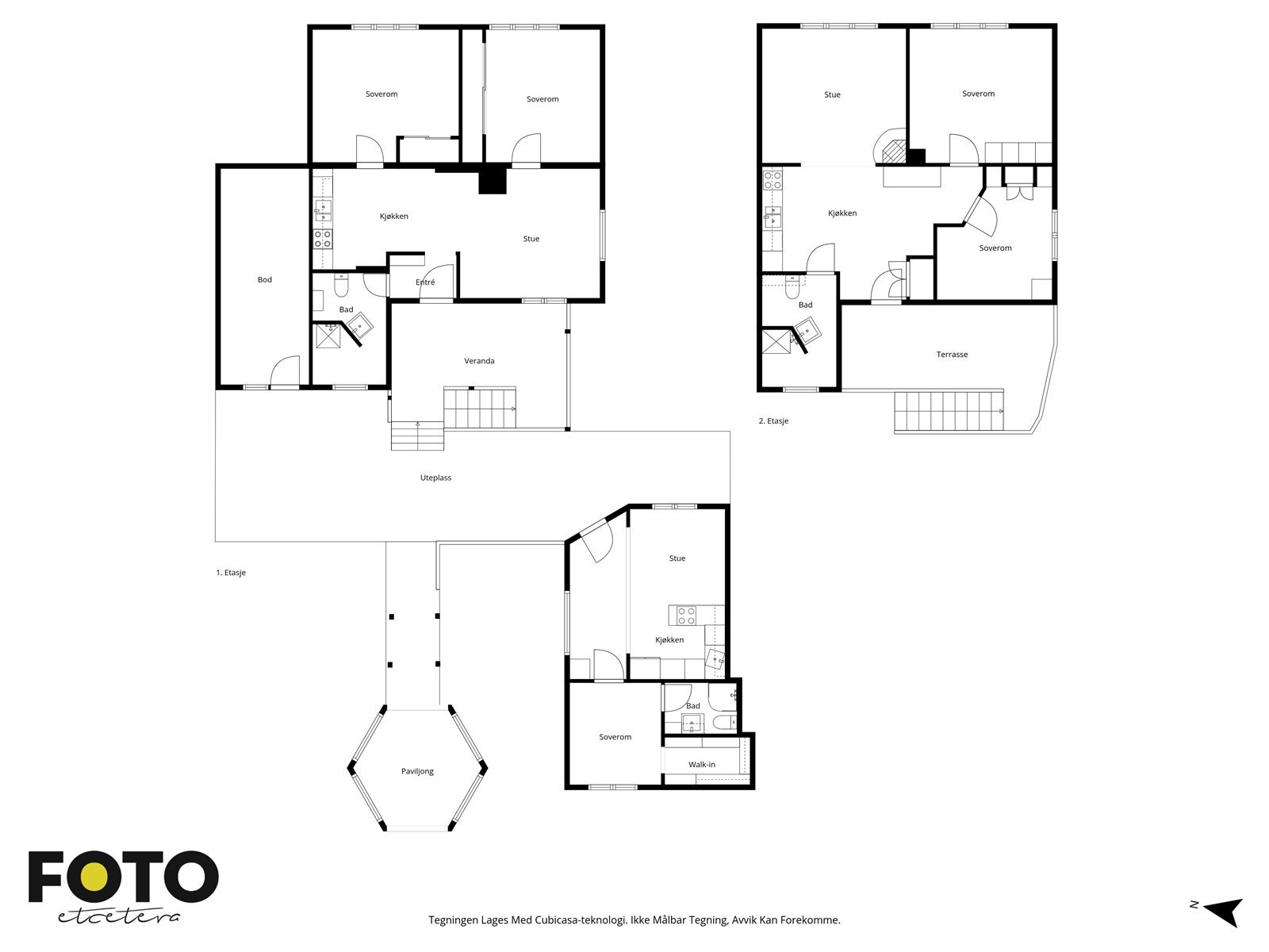 Veiledende planskisse alle etasjer. Ikke målbar Galleribilde