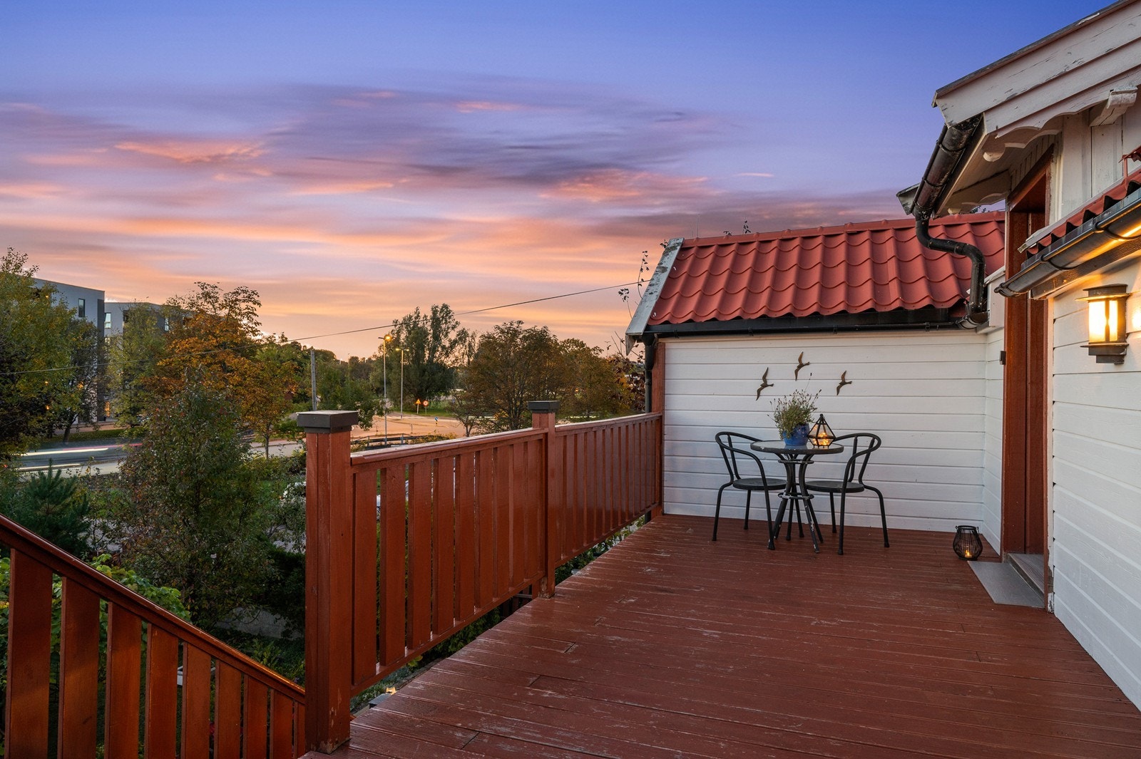 Fin utsikt fra terrassen Galleribilde