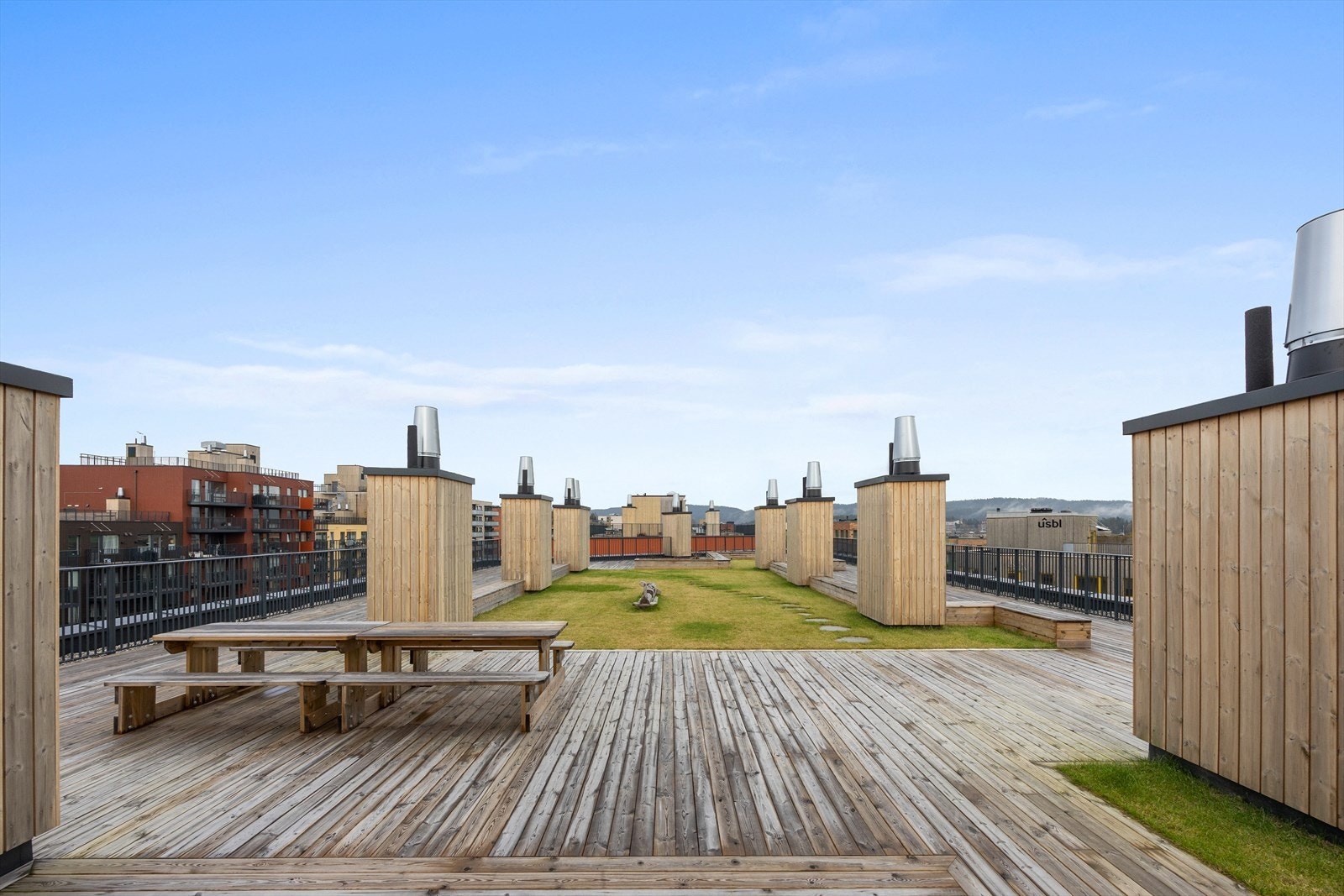 Felles takterrasse. Galleribilde