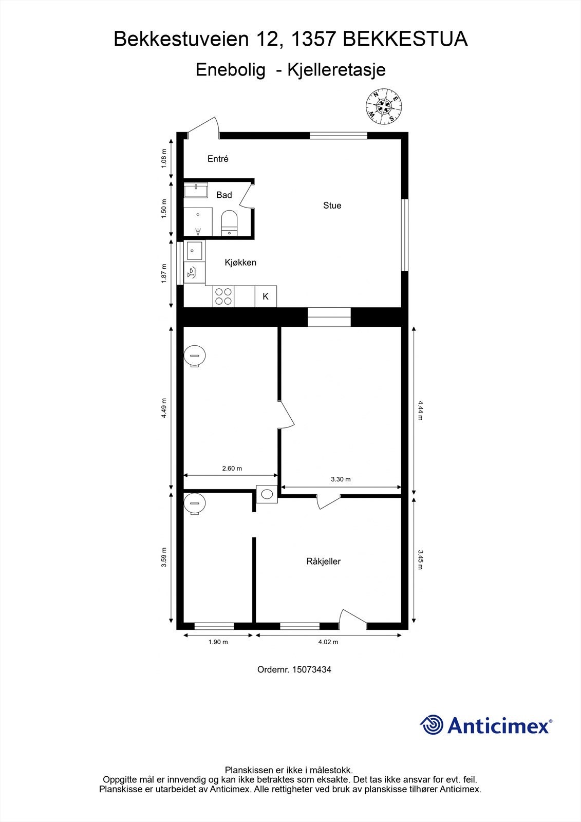 Plantegning - underetasje Galleribilde