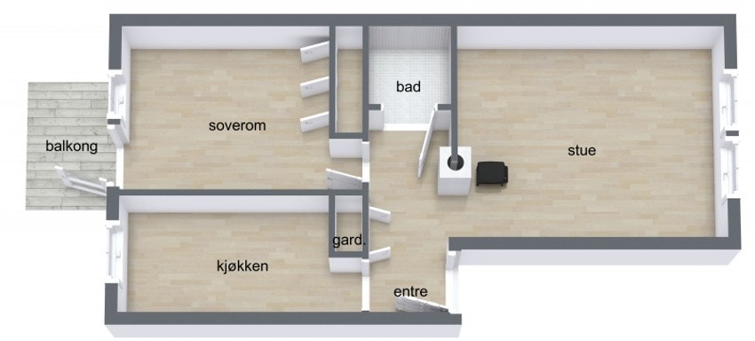Plantegning Galleribilde