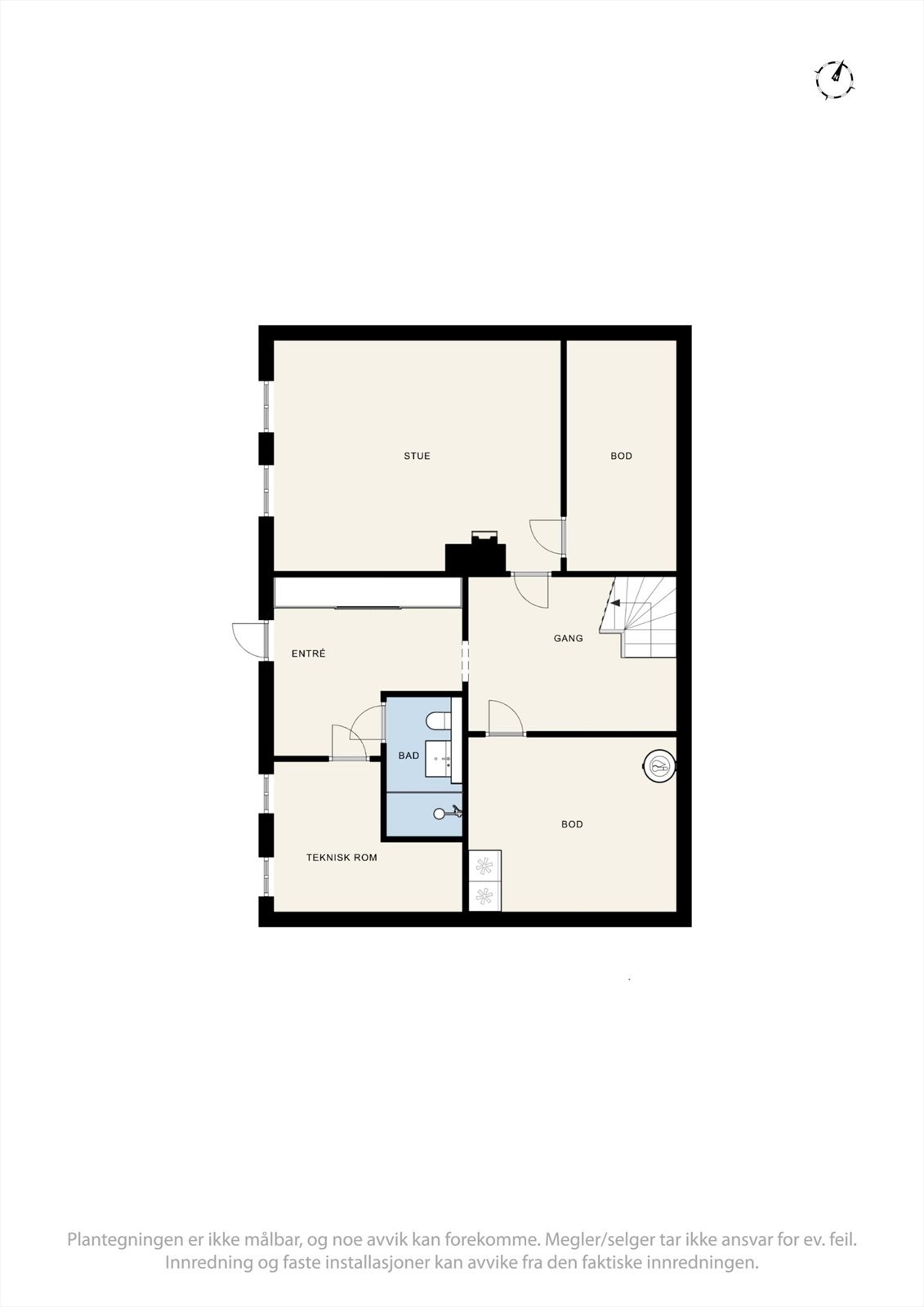 Plantegning | Underetasje Galleribilde