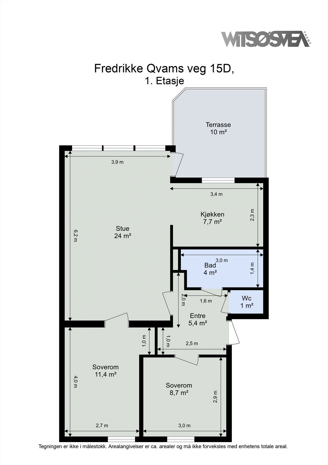 Ta en titt på planskissen og gjør deg kjent med romfordelingen! Galleribilde