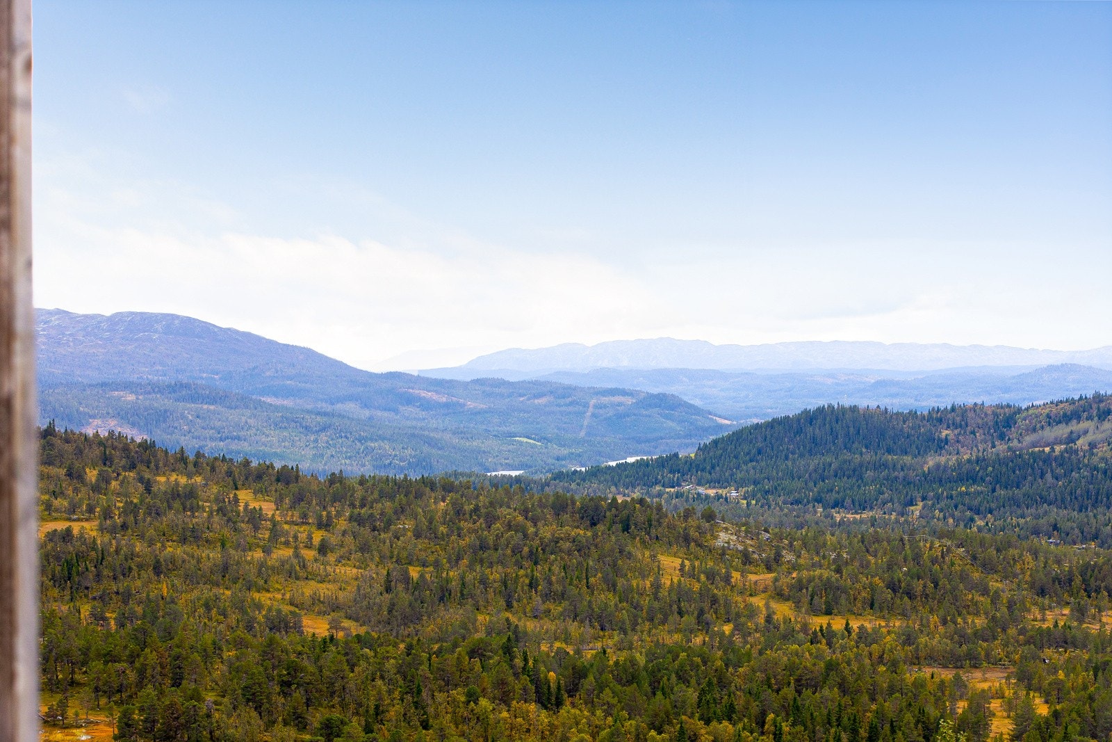 Utsikt fra terrasse mot syd Galleribilde