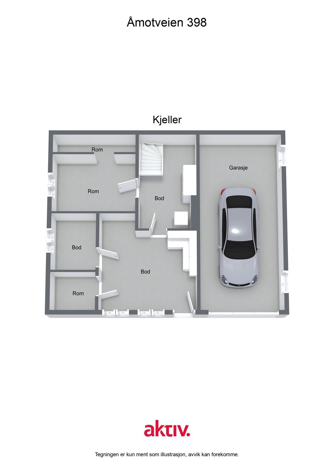 Plantegning kjeller Galleribilde