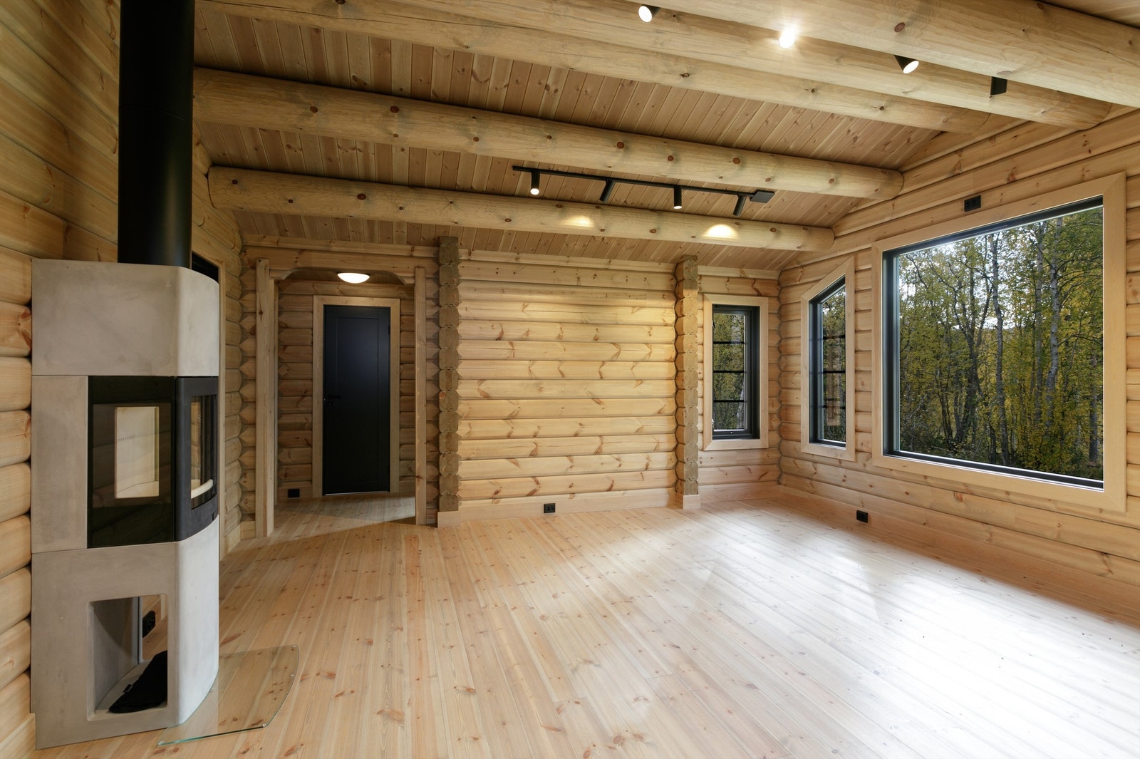 Stue med peisovn Galleribilde