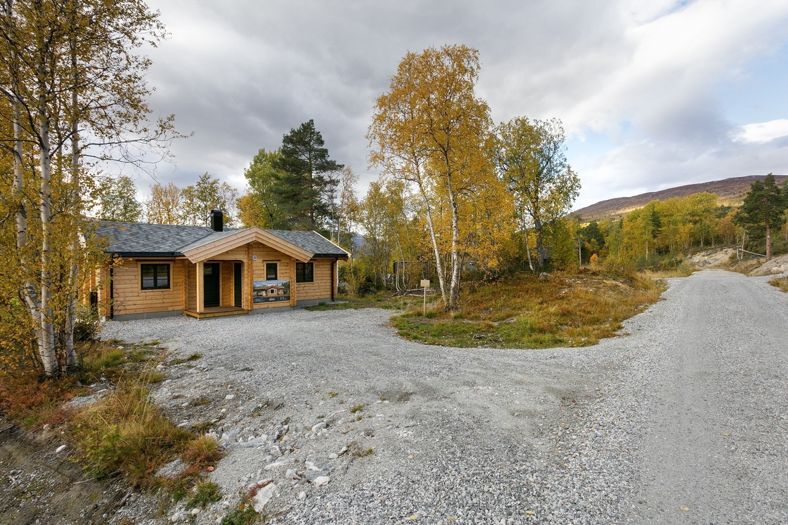 Adkomstvei inn til hytten Galleribilde