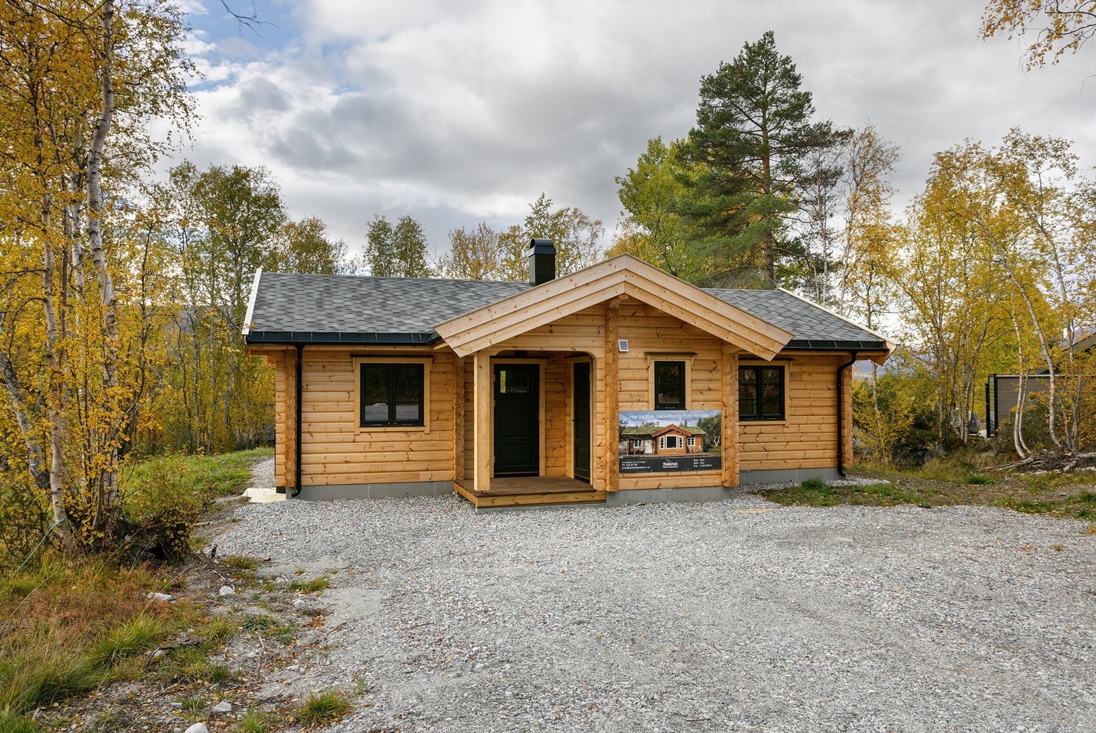 Gruslagt adkomst og parkeringsarealer Galleribilde