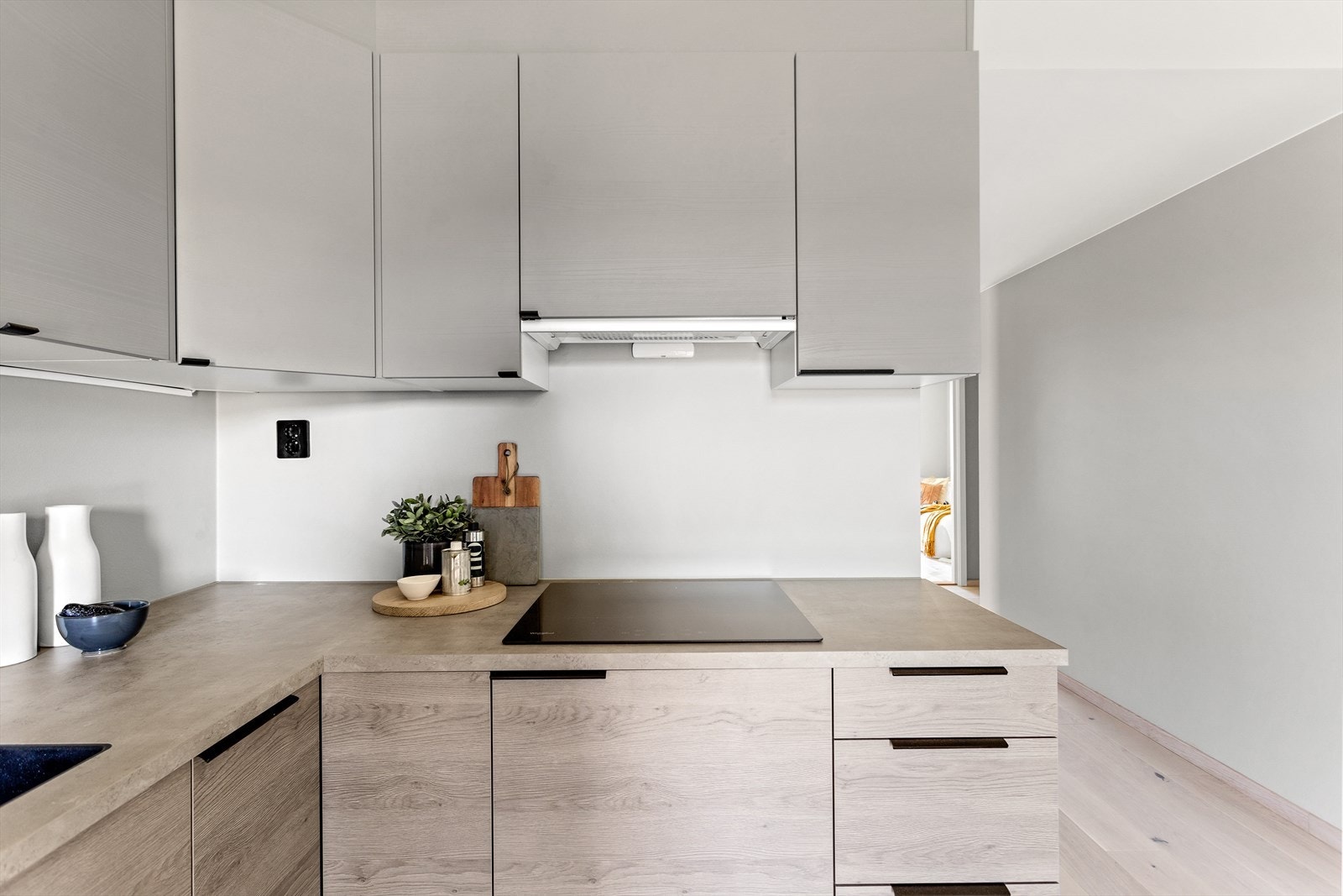 Kjøkkenventilator med avtrekk ut. Galleribilde