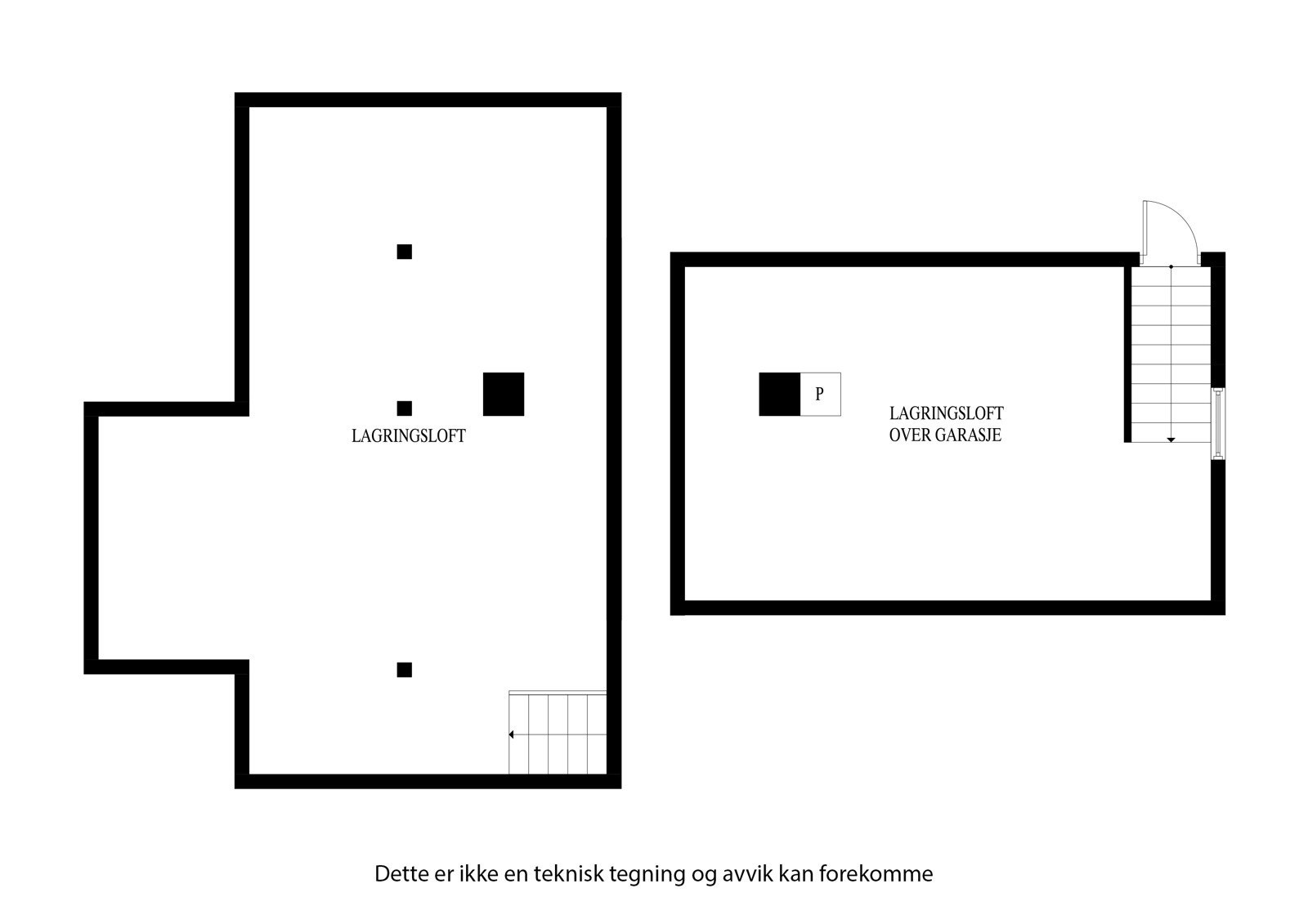 Planløsning loft Galleribilde