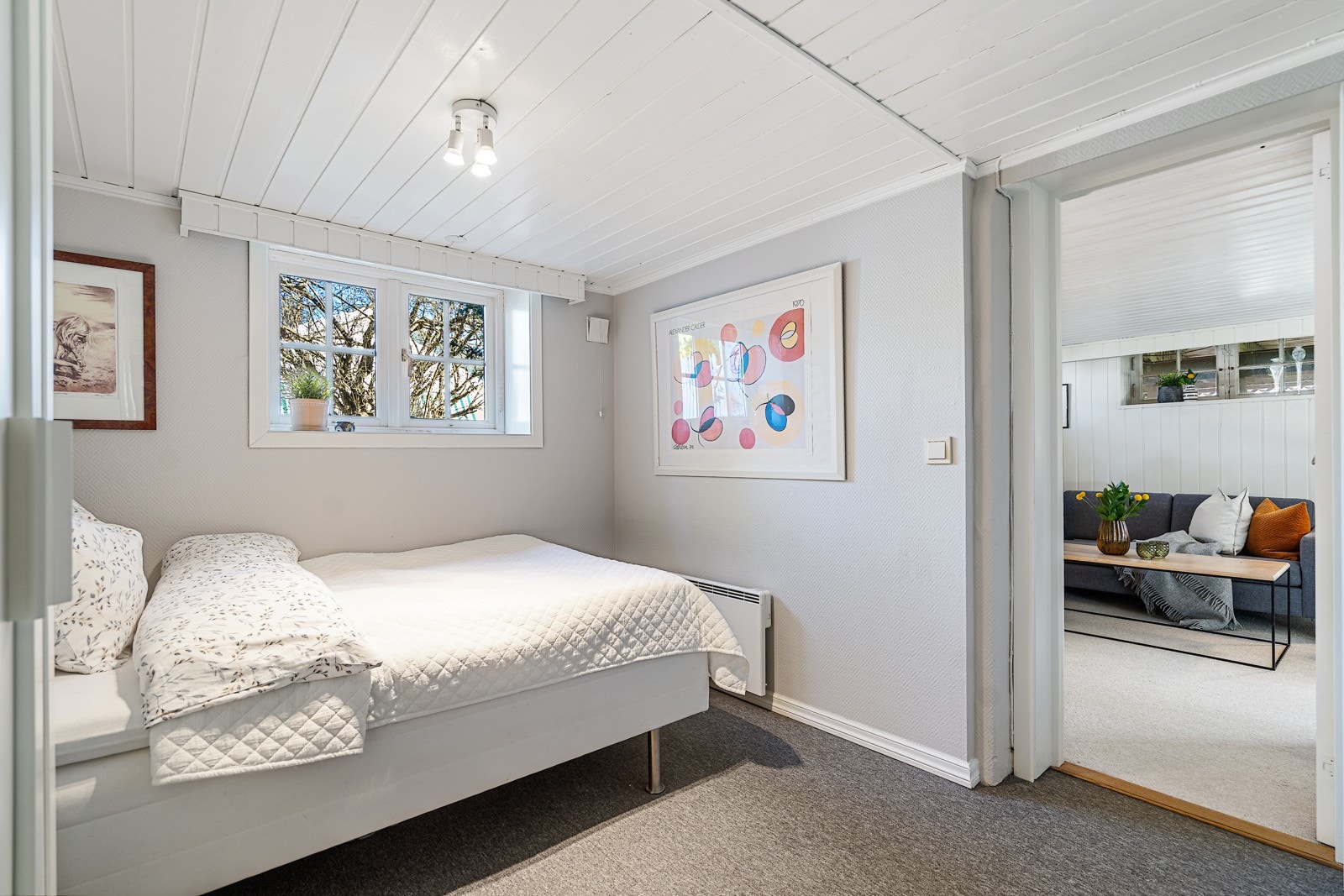 Innredet rom i bruk som soverom Galleribilde