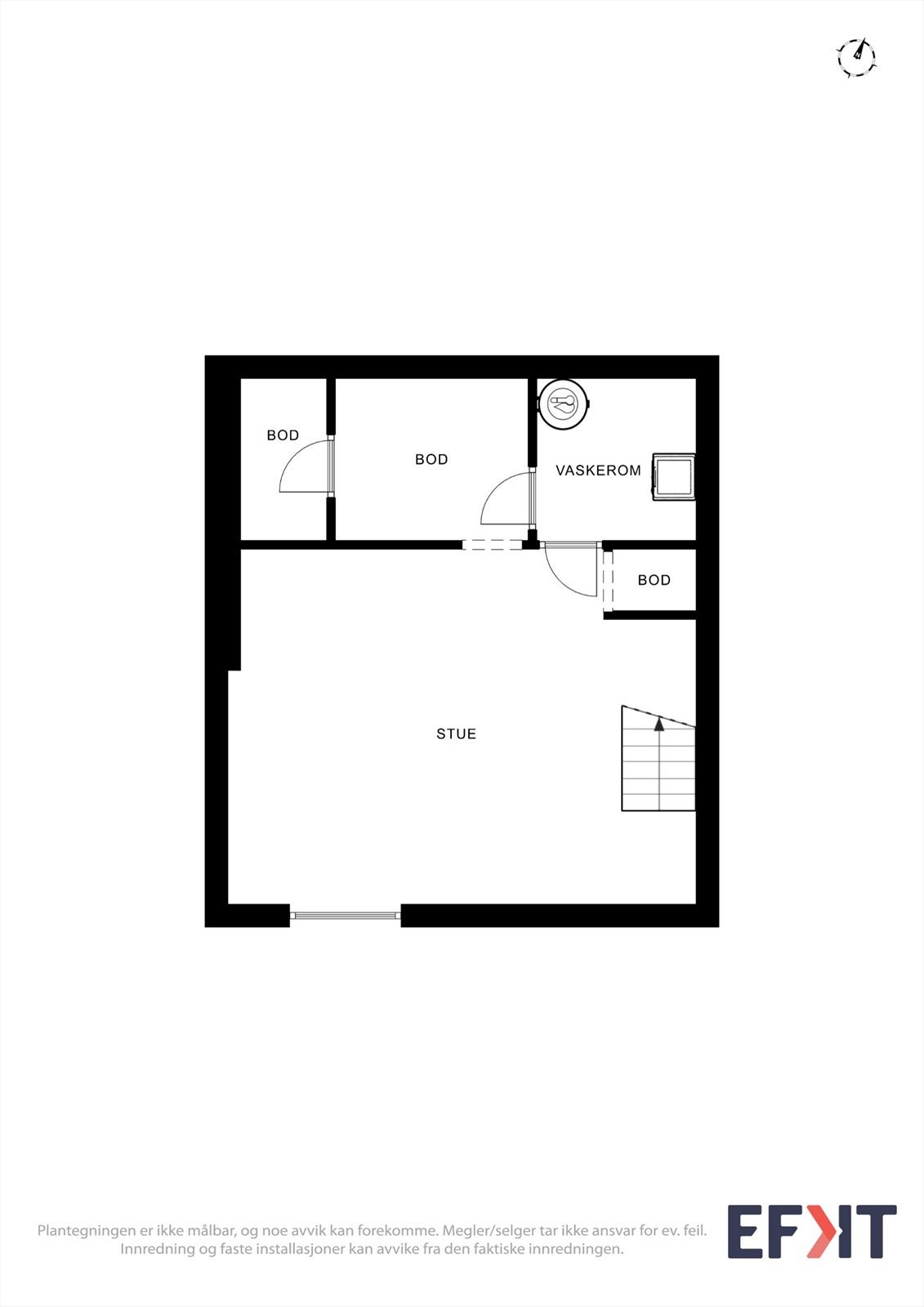 Plantegning kjeller. Galleribilde