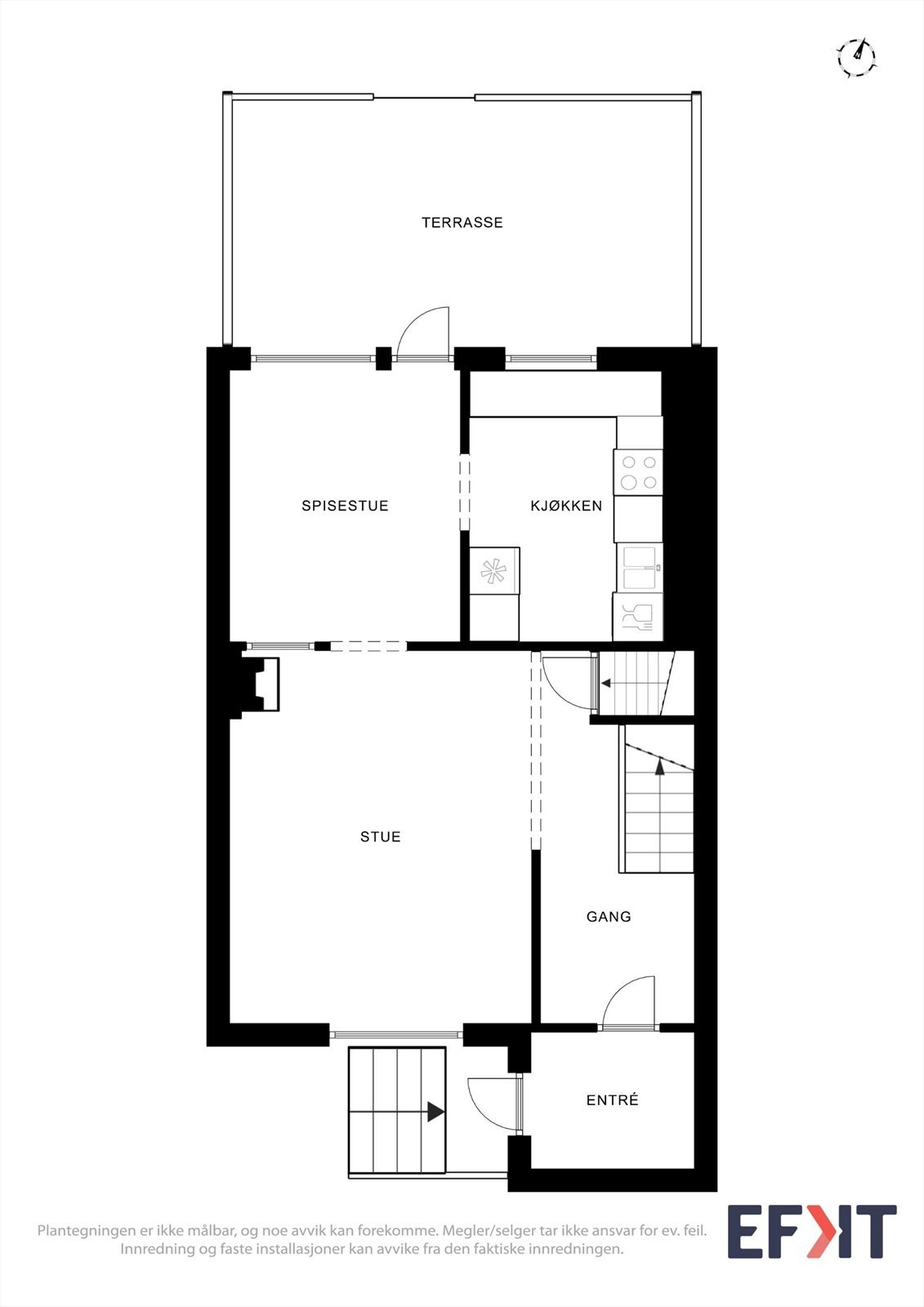 Plantegning 1. etasje. Galleribilde