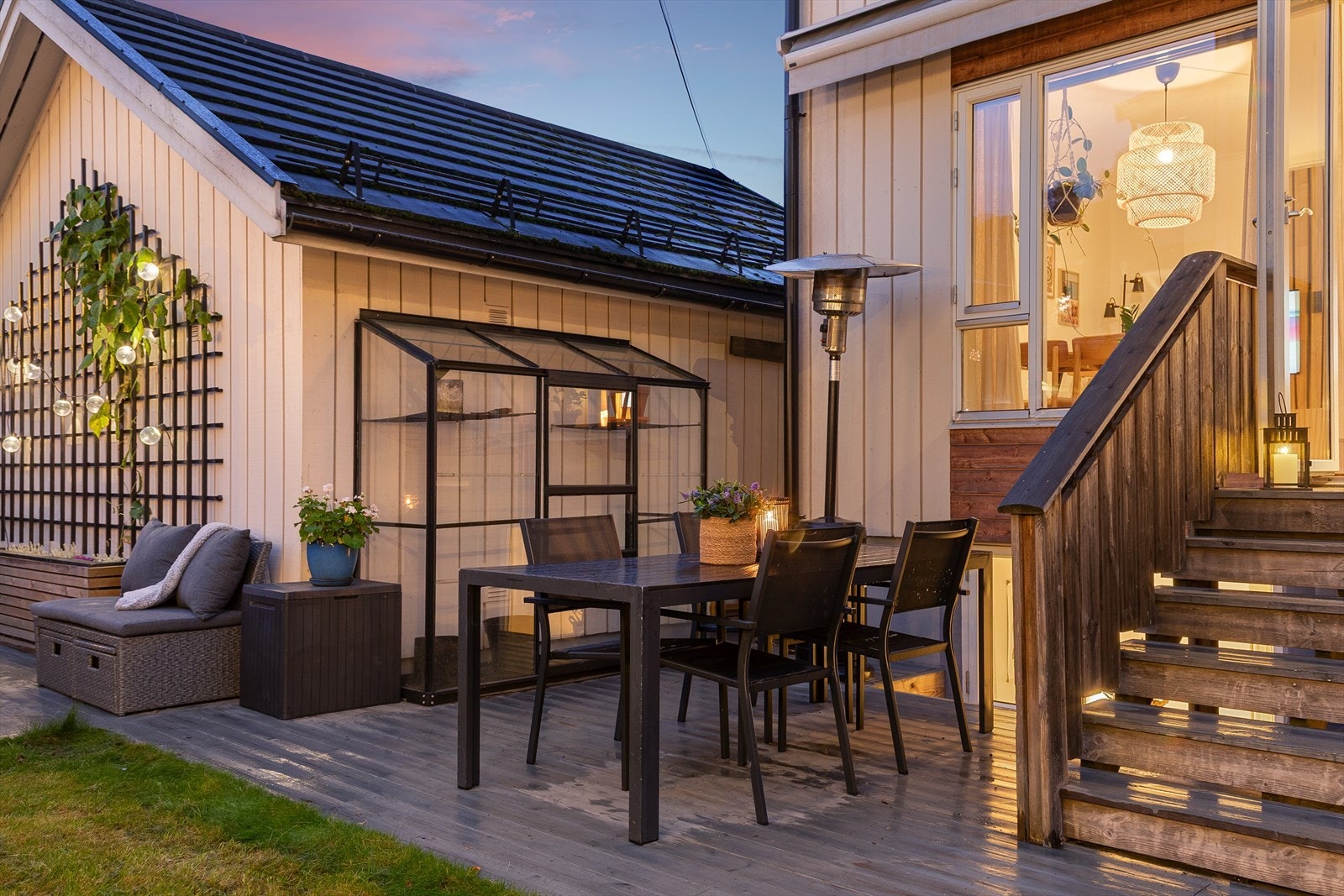 Det er flere innredningsmuligheter i hagen. Galleribilde