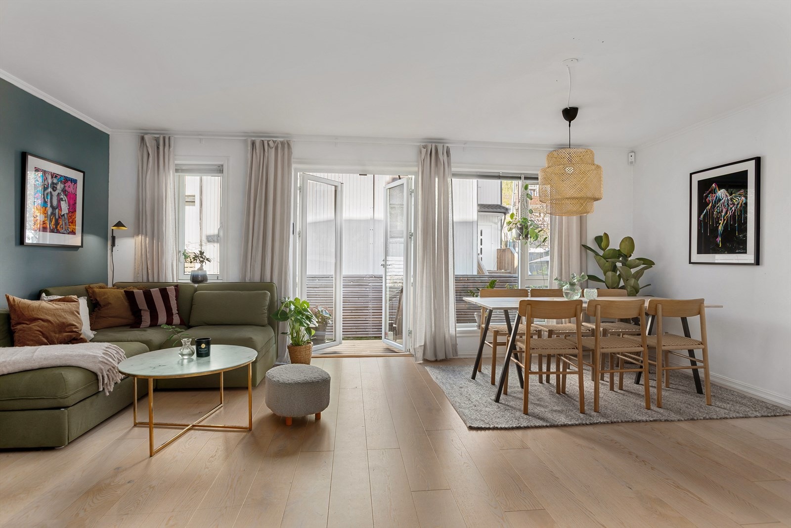 Den store stuen har mange bruks- og innredningsmuligheter. Galleribilde