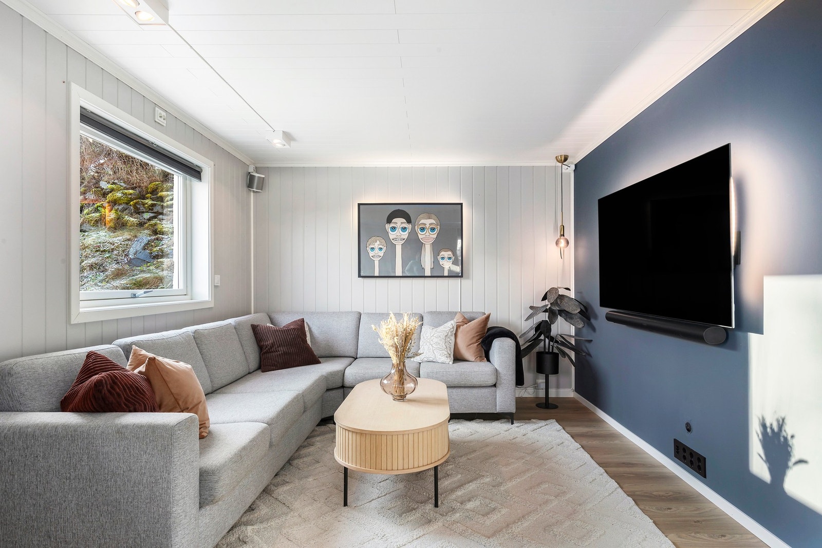 Hyggelig tv-sone. Galleribilde