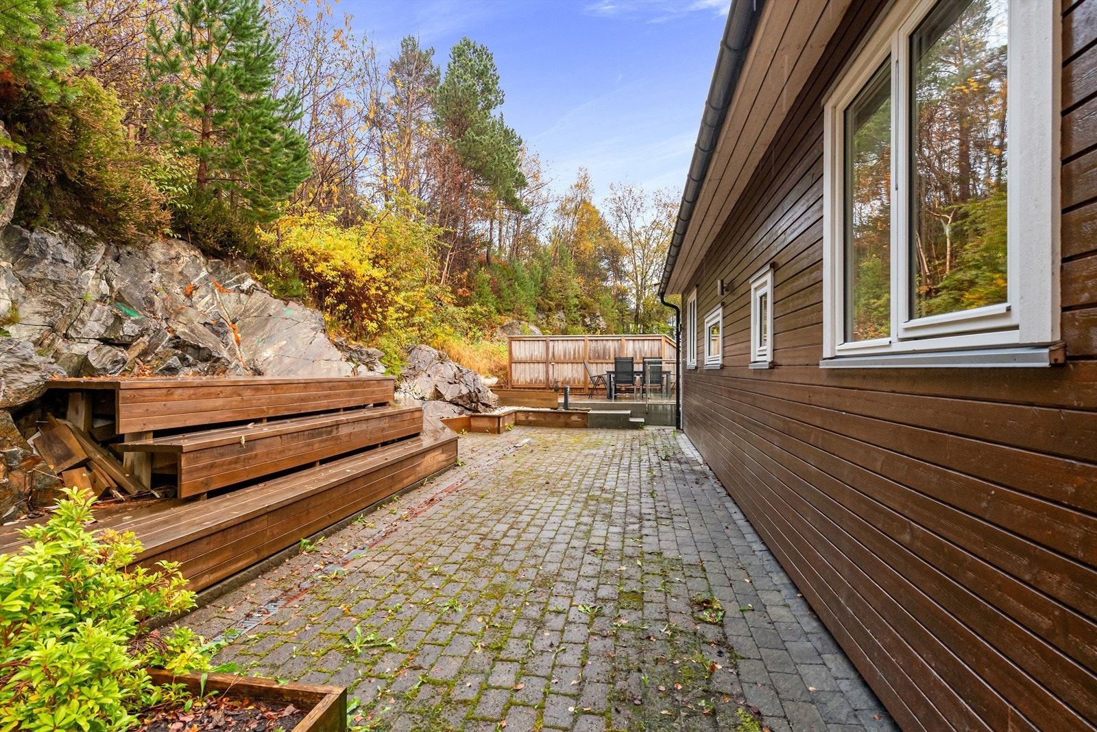 Platting og uteområdet mot nord Galleribilde