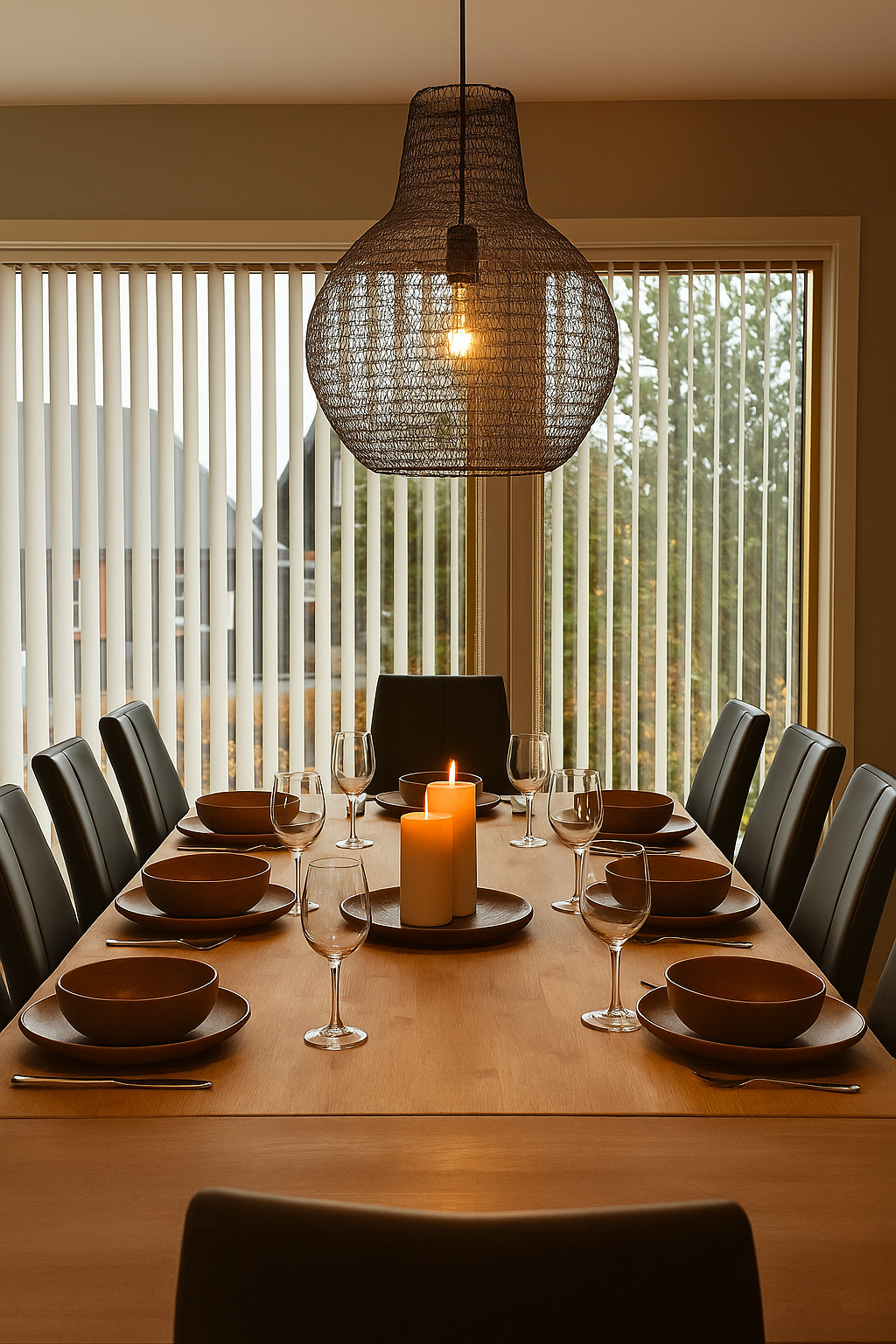 Spisebord for hyggelige middager og sosiale sammenkomster Galleribilde