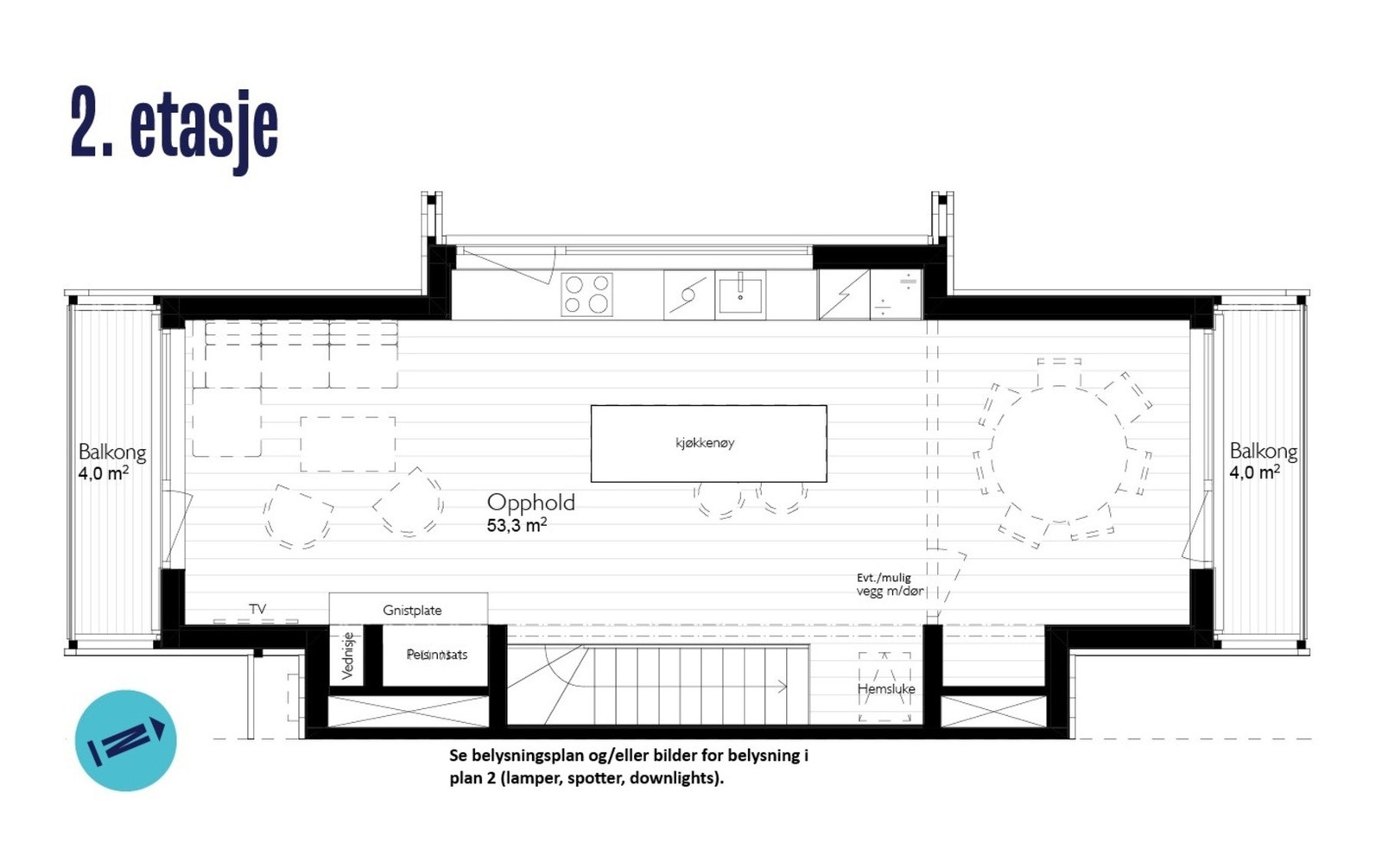 Plantegning Galleribilde