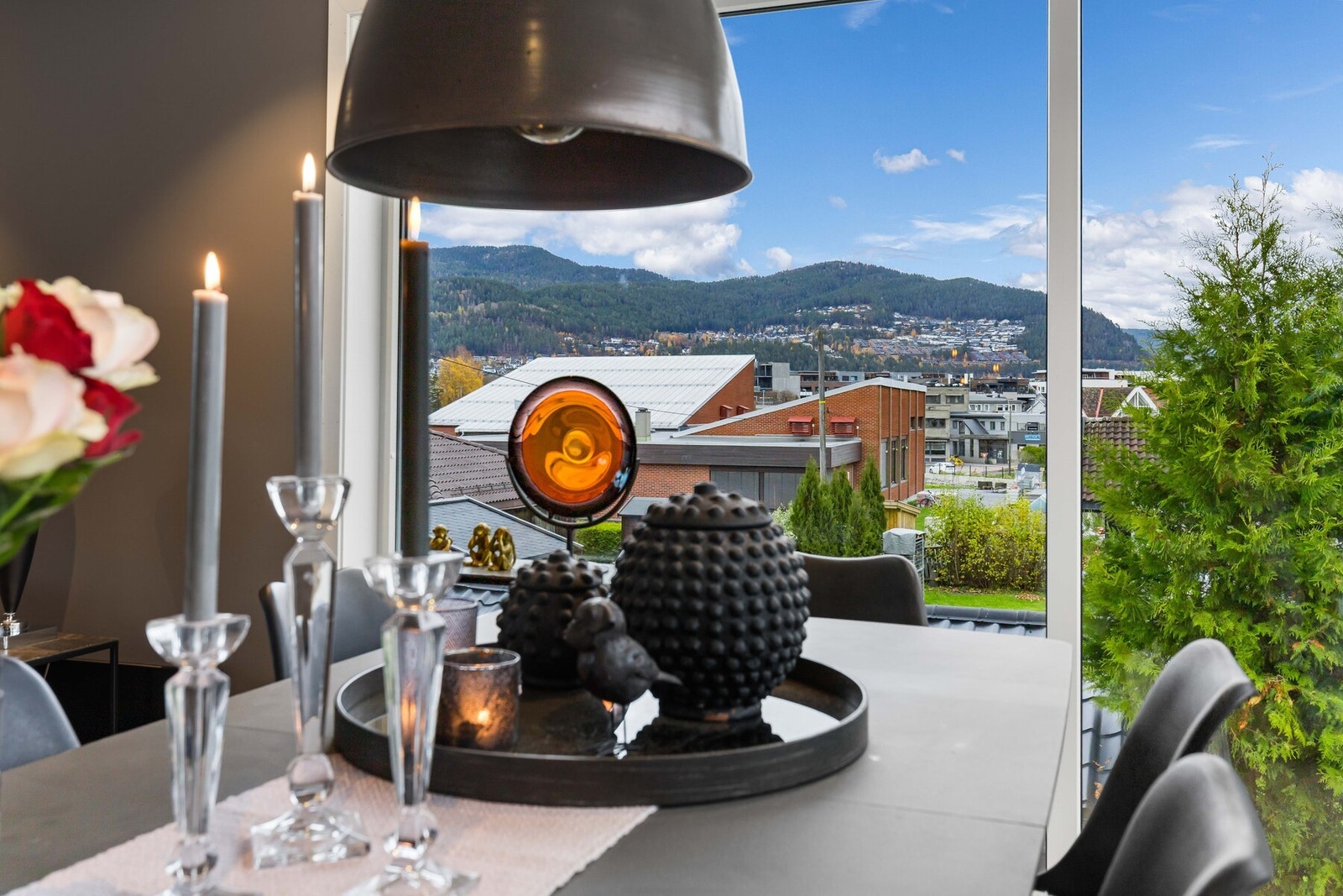 En fin utsikt fra stuen. Galleribilde