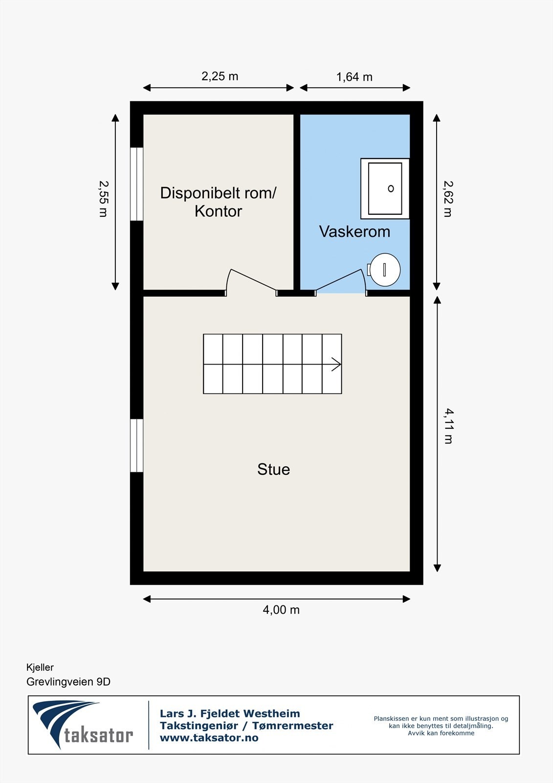 Planskisse kjeller Galleribilde