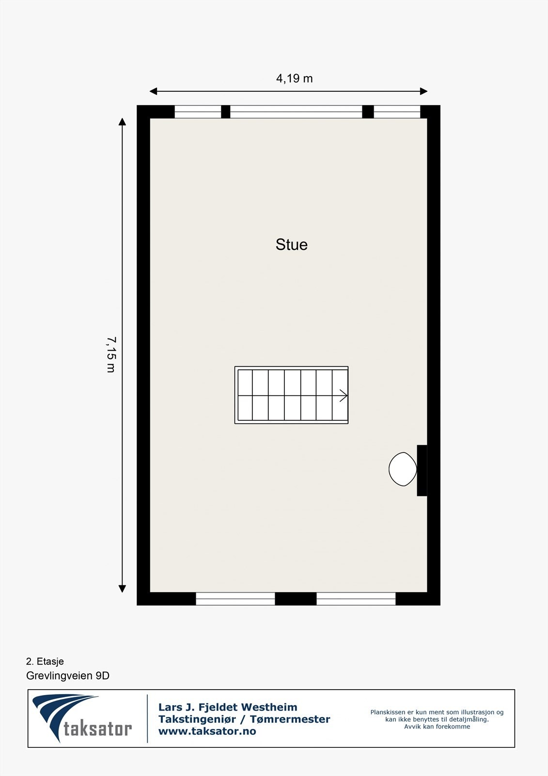 Planskisse 2. etasje Galleribilde