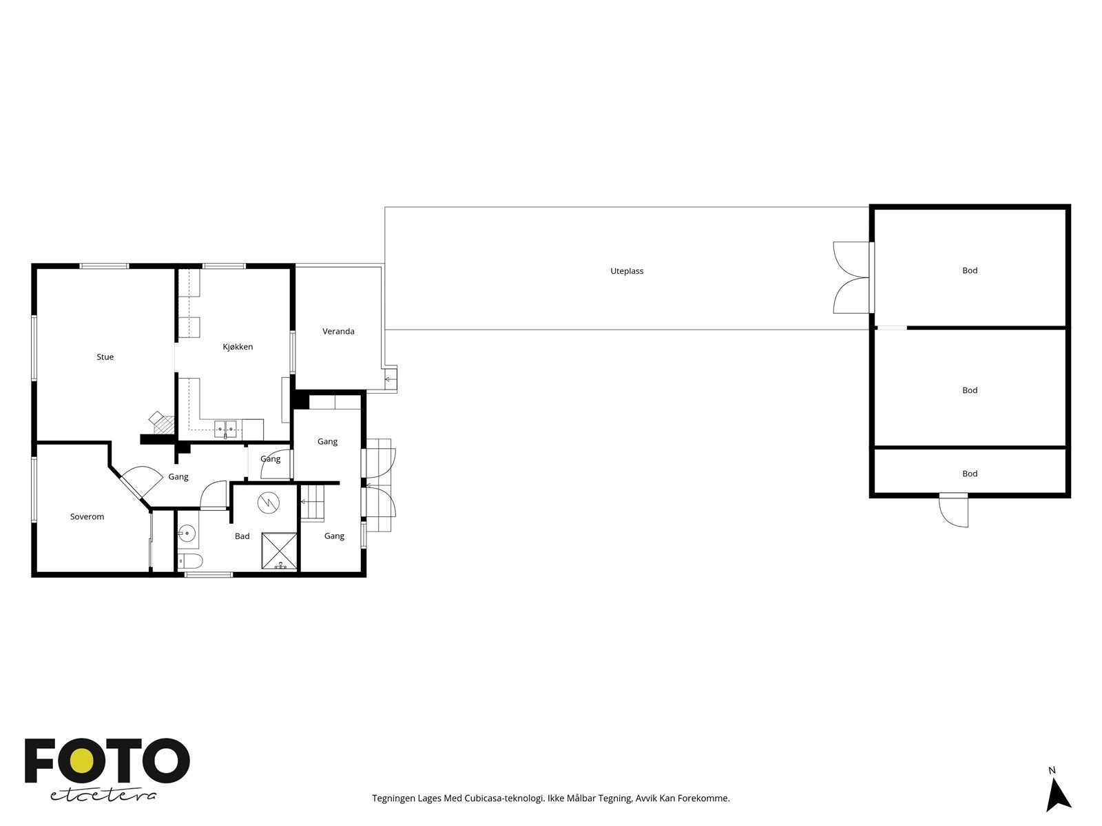 Plantegning 1.etg Galleribilde
