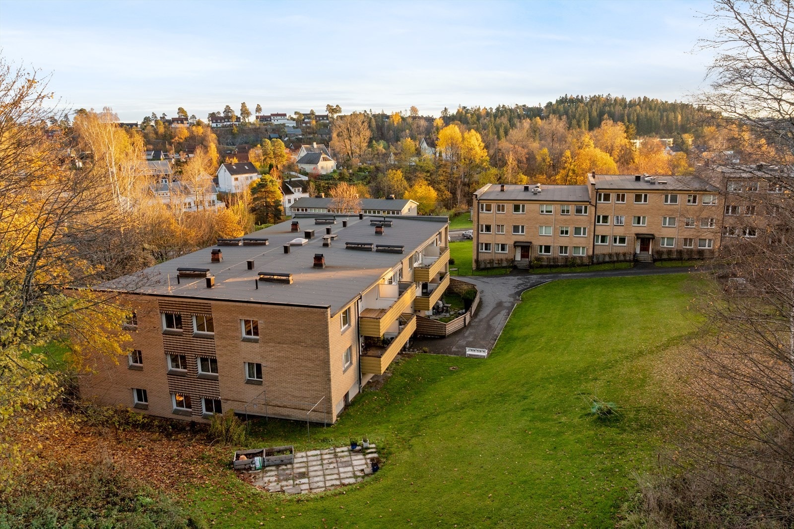 Store grøntområder omkranser borettslaget Galleribilde