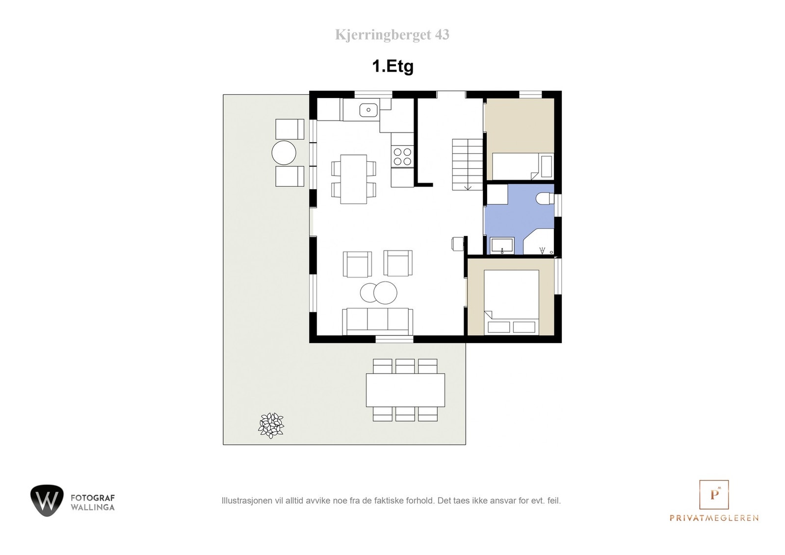 Plantegning 1. etasje. Galleribilde