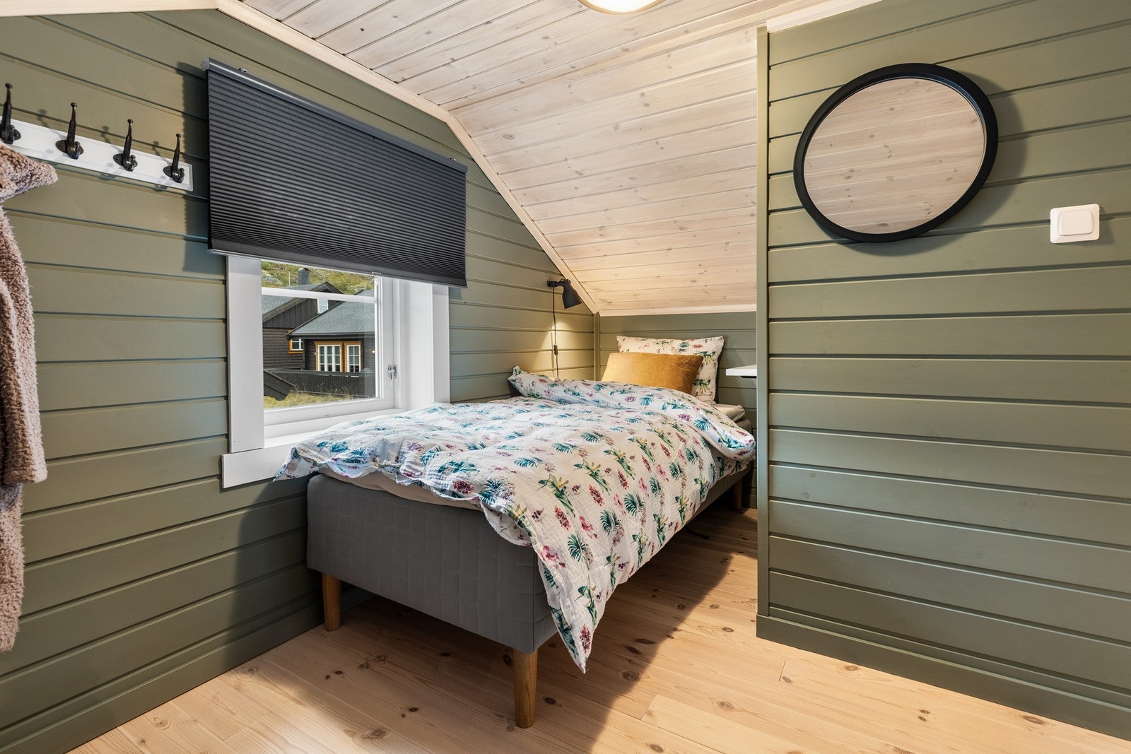 På rom 2 i 2. etasje er det plass til to enkeltsenger. Galleribilde