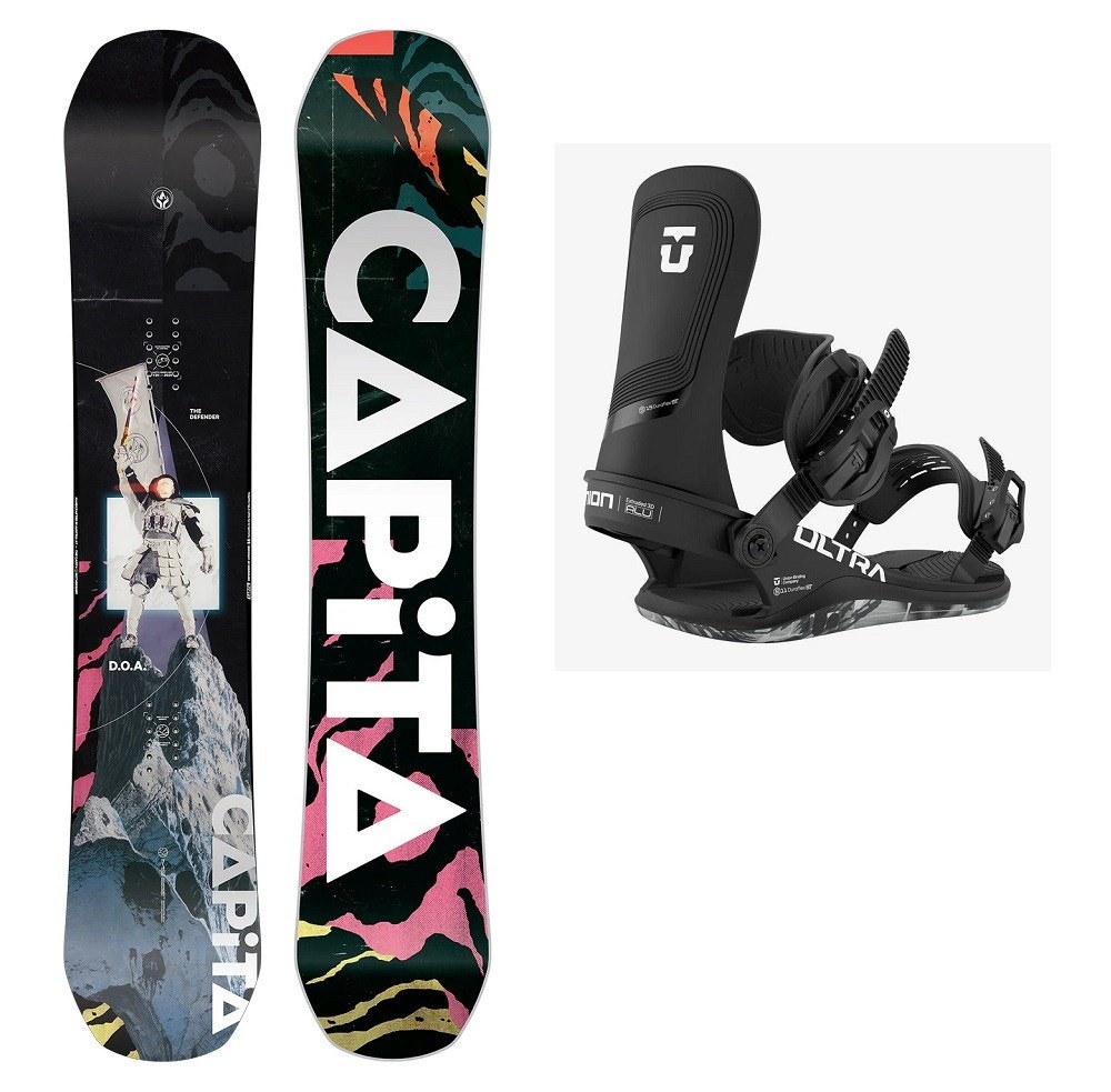 【最安値】CAPiTA DOA 148cm Union Ultra 最安値】CAPiTA DOA 148cm Union Ultra Snowboard Set CAPITA
