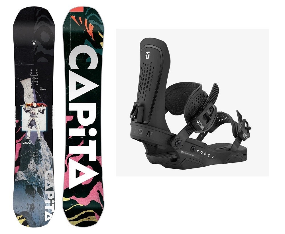 CAPITA D.O.A × UNION FORCE CAPiTA D.O.A Snowboard 152-154-156 m/ Union Force Bindinger