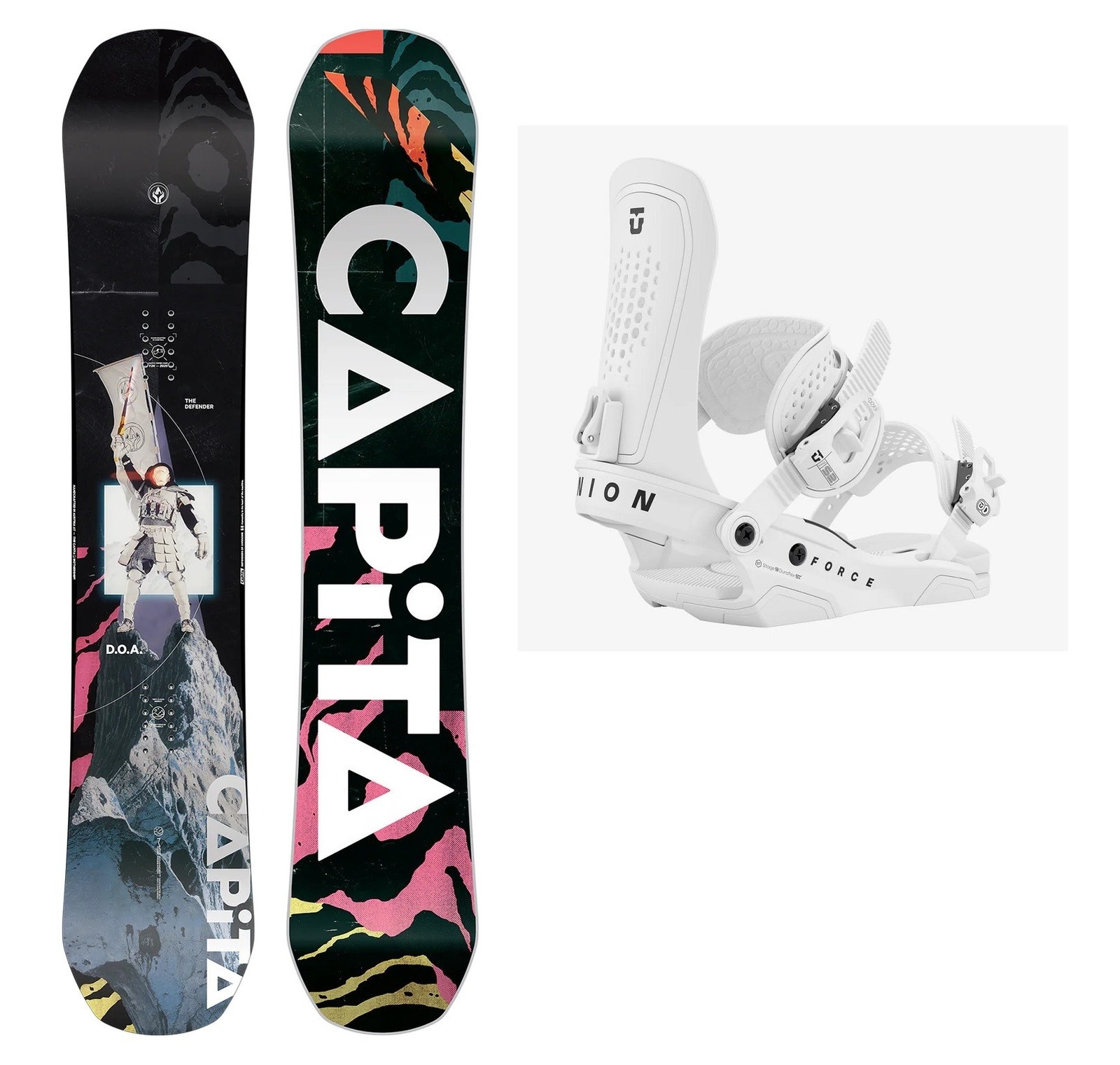 CAPiTA D.O.A Snowboard 152-154-156 m/ Union Force Bindinger