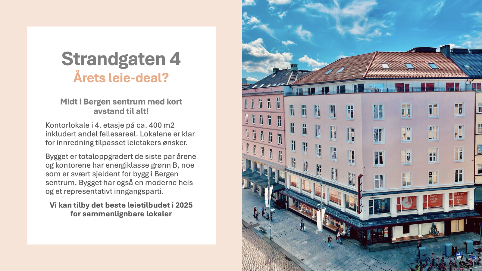 Vi har nå muligheten for å gi et veldig god tilbud. Ta kontakt for å høre mer! Galleribilde