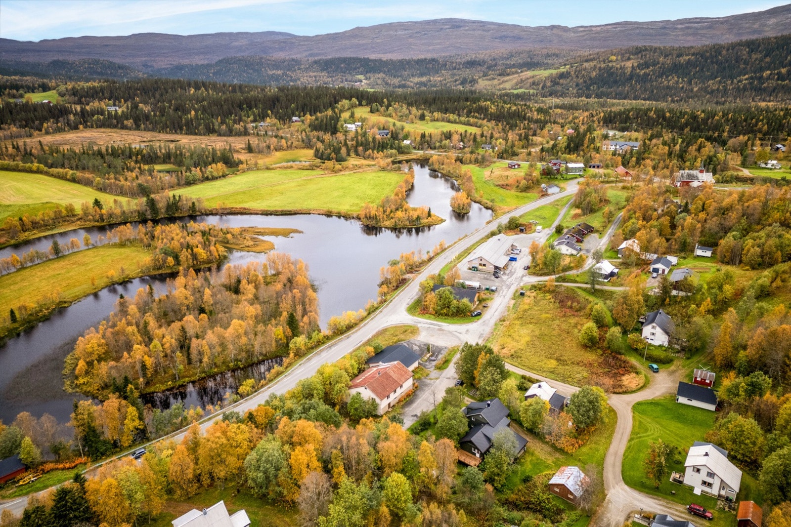 Eiendommen har svært god eksponering for vei Galleribilde