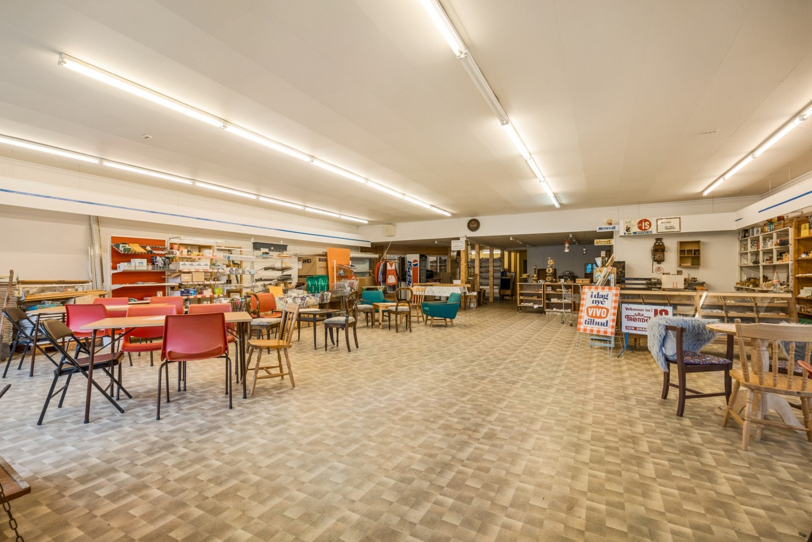 Butikkdelen ble bygget i 1990 Galleribilde