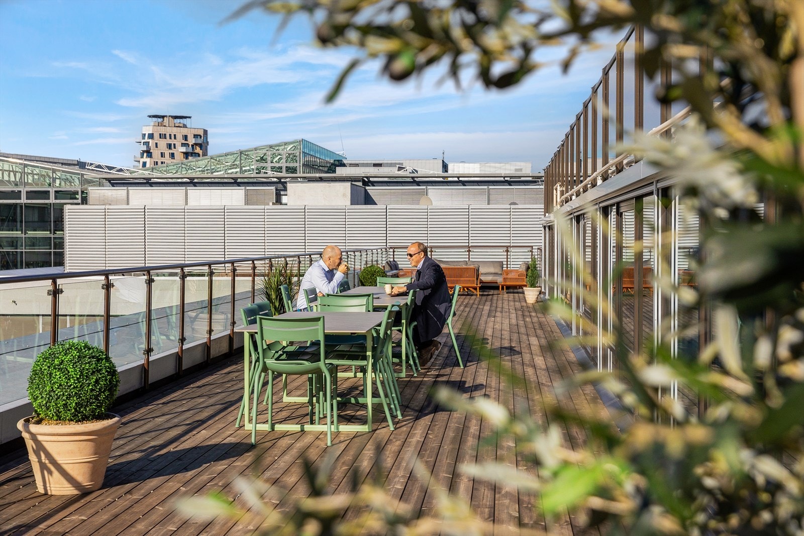Takterrasse i tilknytning til personalrestauranten Galleribilde