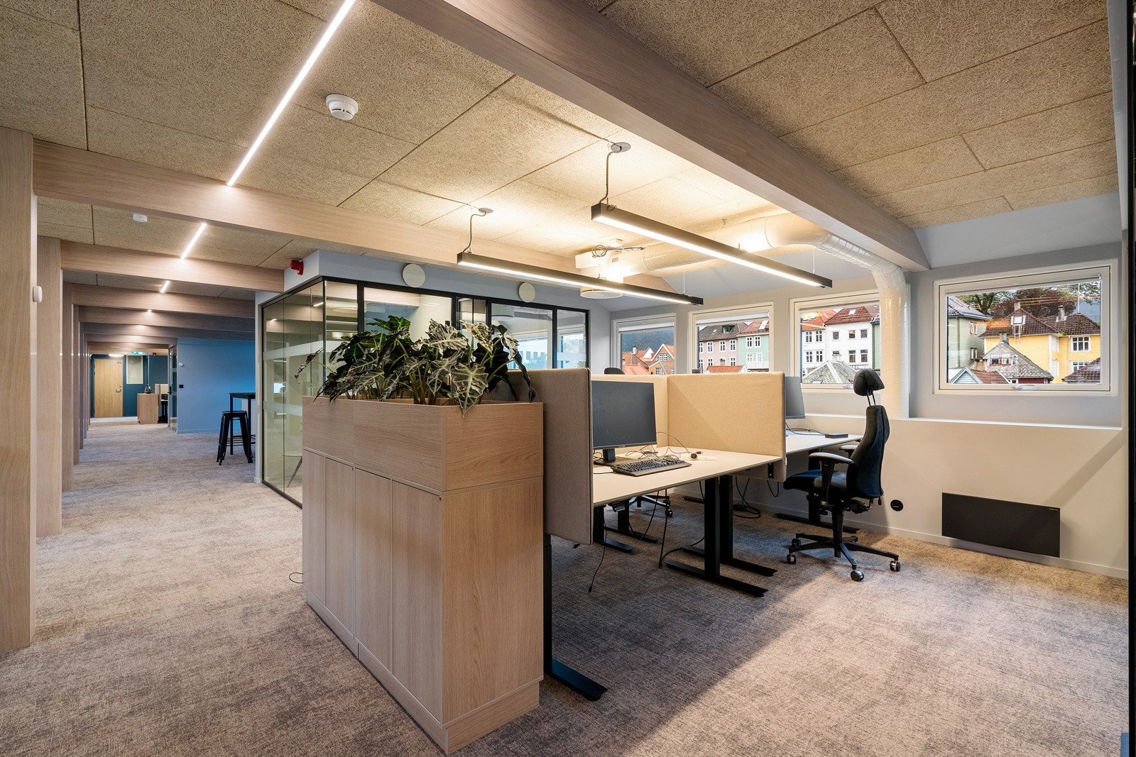 Her får du innflyttingsklare kontorer med høy standard midt i Bergen sentrum. Galleribilde