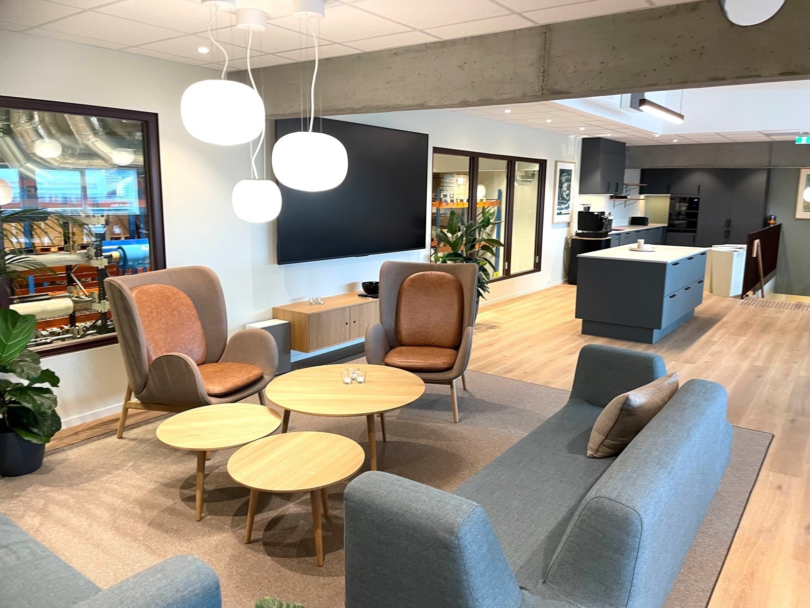 Sosialt areal og kjøkken utleier Galleribilde