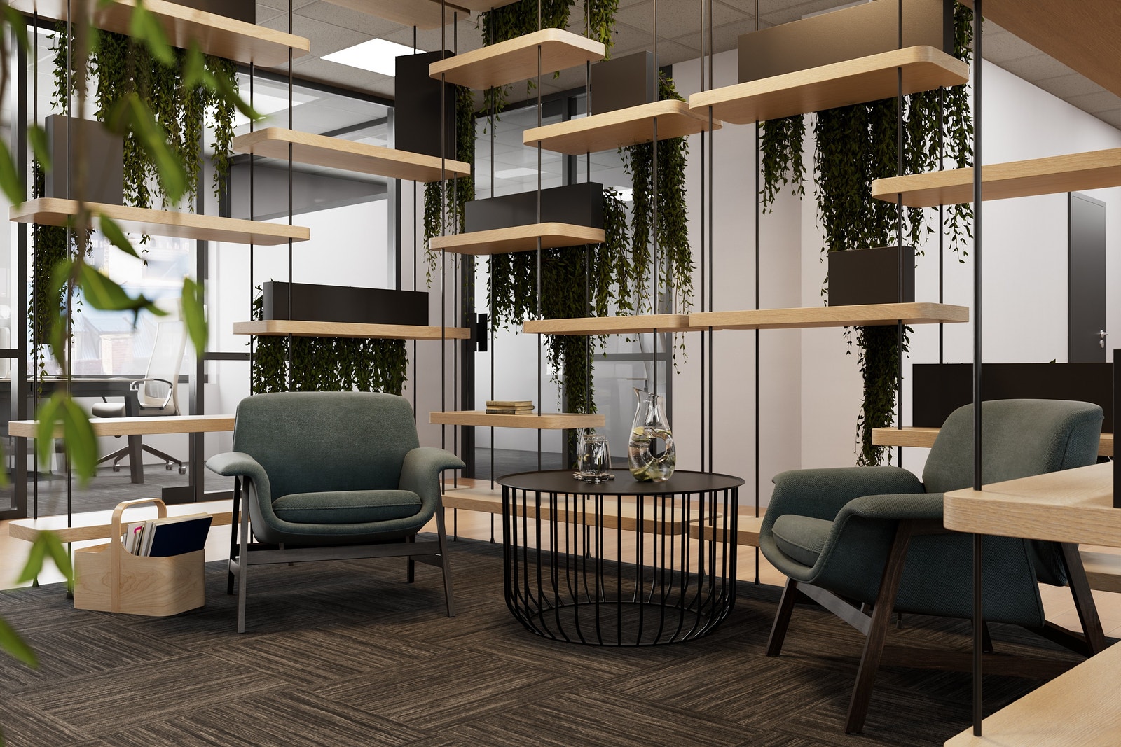 Forslag til ny innredning med faktiske mål Galleribilde